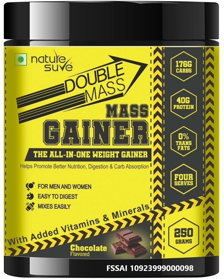 nature sure Double Mass Chocolate Flavored Weight Gainers/Mass Gainers-picture-17