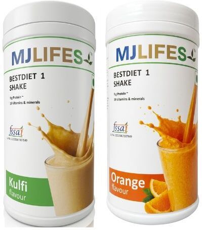 mjlifes Bestdiet 1 Shake Kulfi 500gm+Orange 500gm Flavour Combo Protein Shake-picture-16