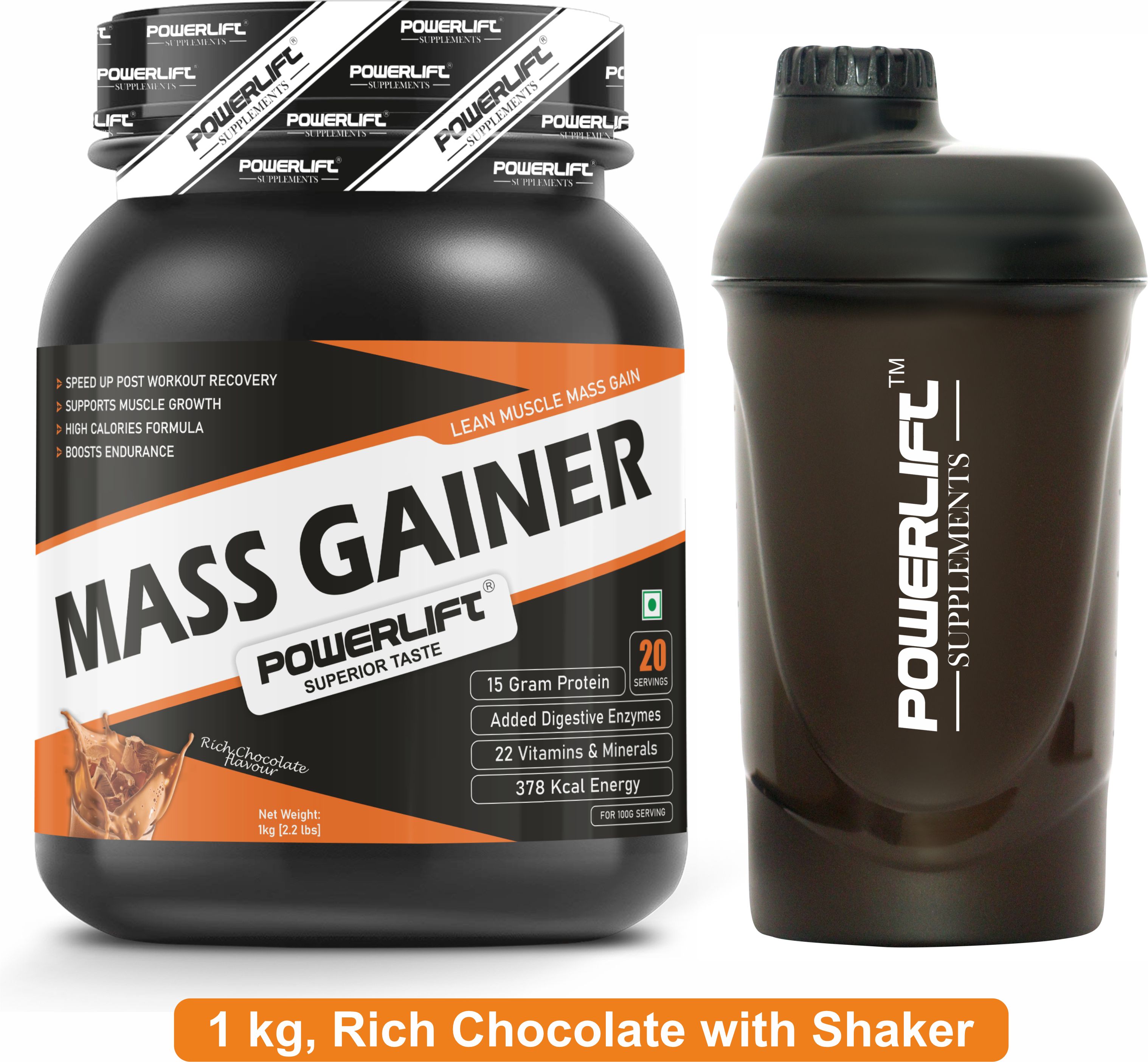 for Muscle Mass Gain with Shaker, High Protein with Multivitamins Weight Gainers/Mass Gainers-image-15