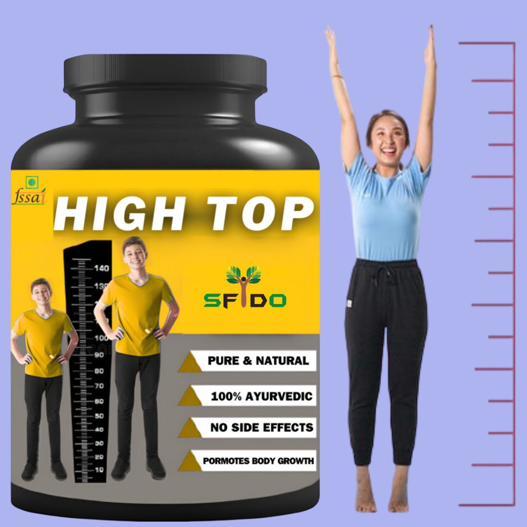 sfido High Top Max Height Growth Powder | Natural Height Increase & Body Gain Formula Plant-Based Protein-picture-13