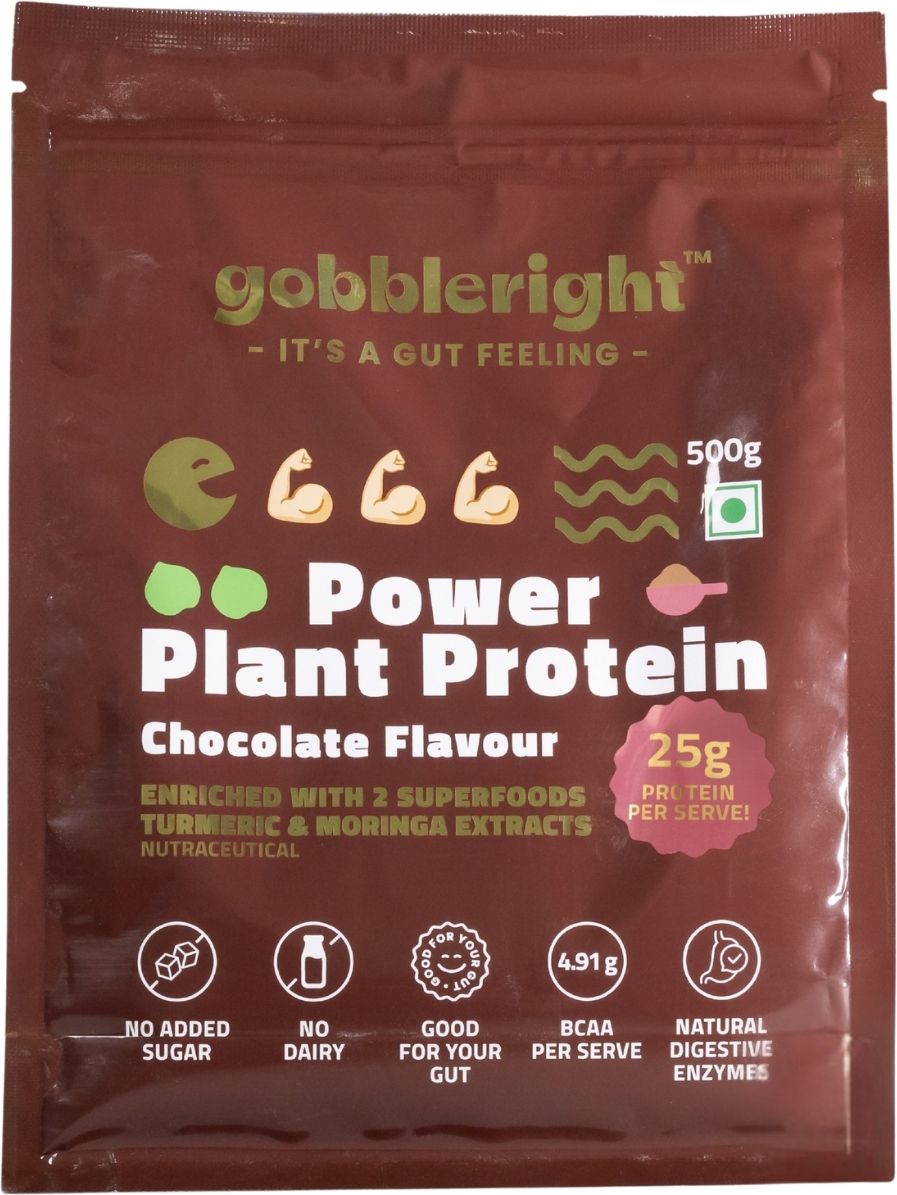 Plant Based Chocolate Flavour Protein Powder | 4.91g BCAA | Gut Friendly Protein Plant-Based Protein-image-8