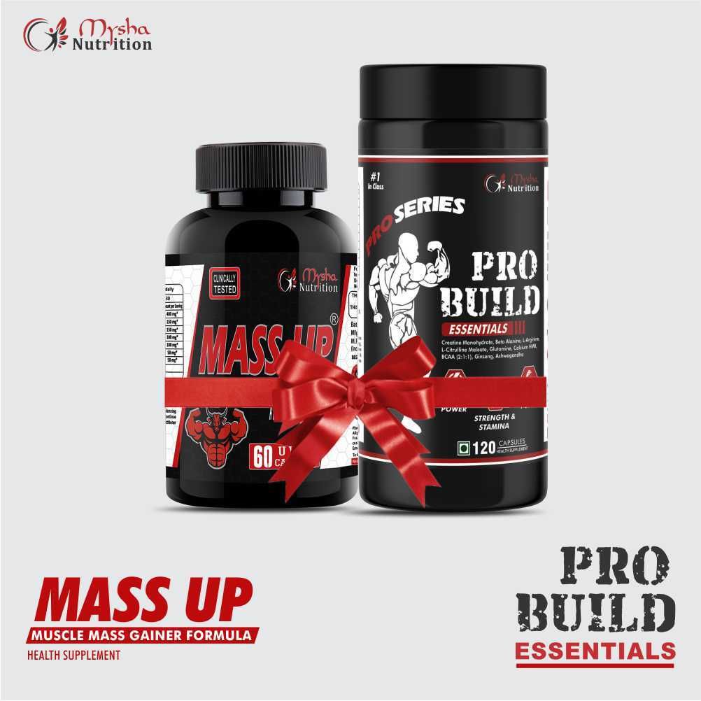 Mysha Nutrition MassUP & Pro Build Combo for Power, Stamina & Muscle Pump with Weight Gainers/Mass Gainers-image-31