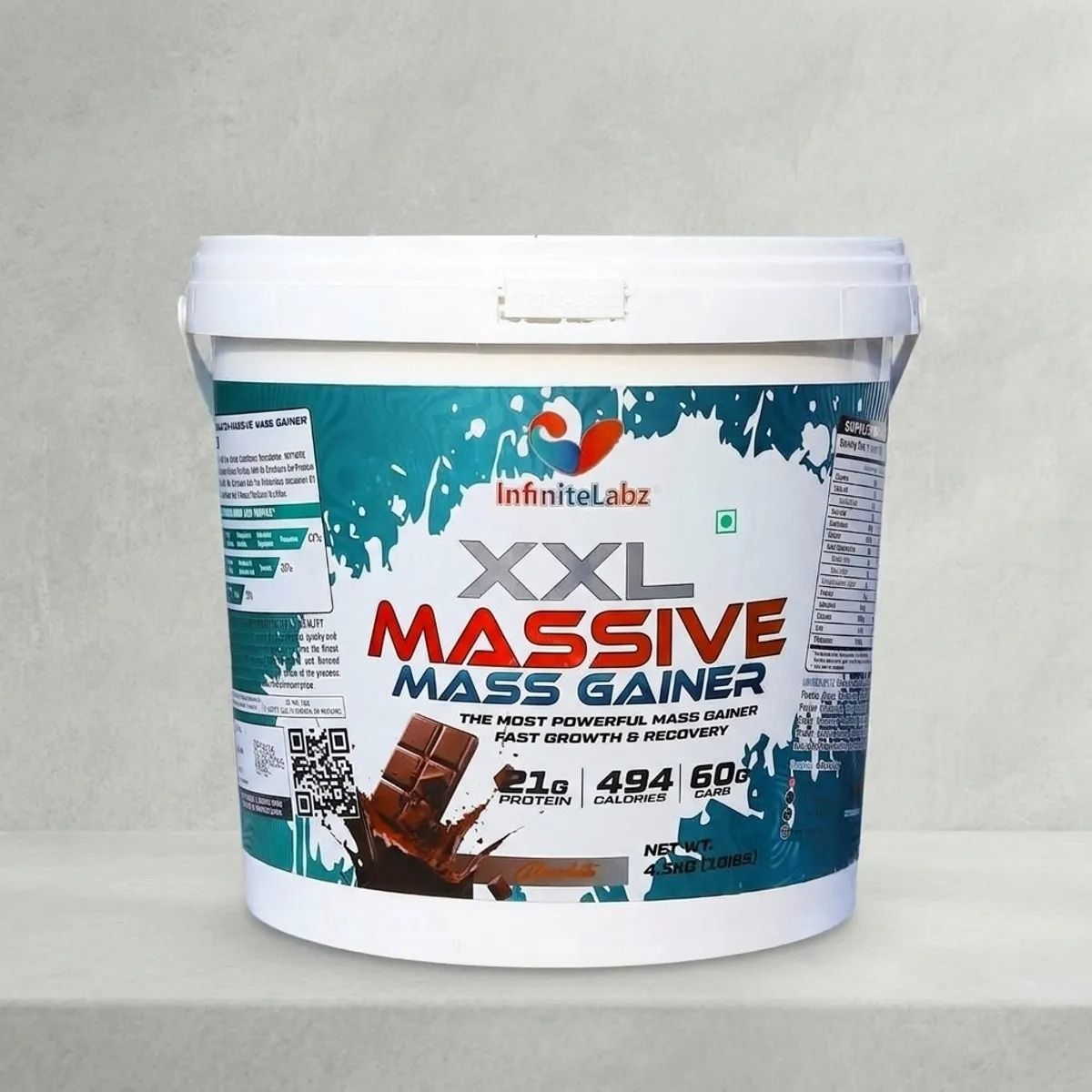 infinite labz XXL Massive Mass Gainer Protein Powder Chocolate Weight Gainers/Mass Gainers-picture-10