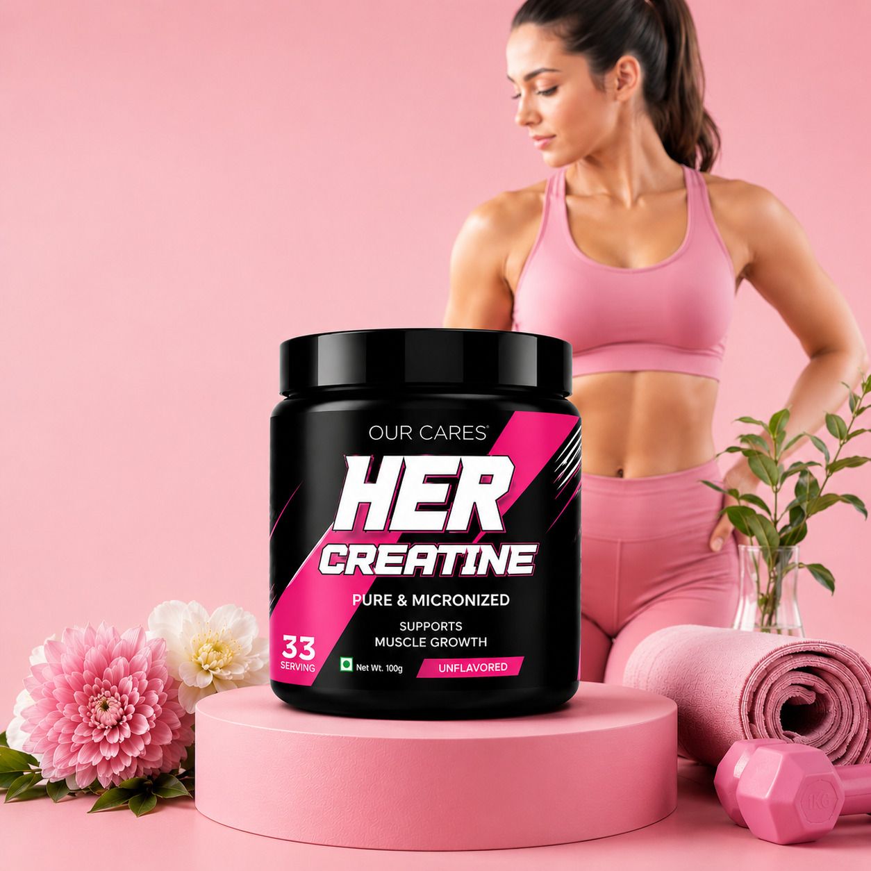 Creatine Powder | Muscle gain formula for Women | Curves Support Creatine-image-7