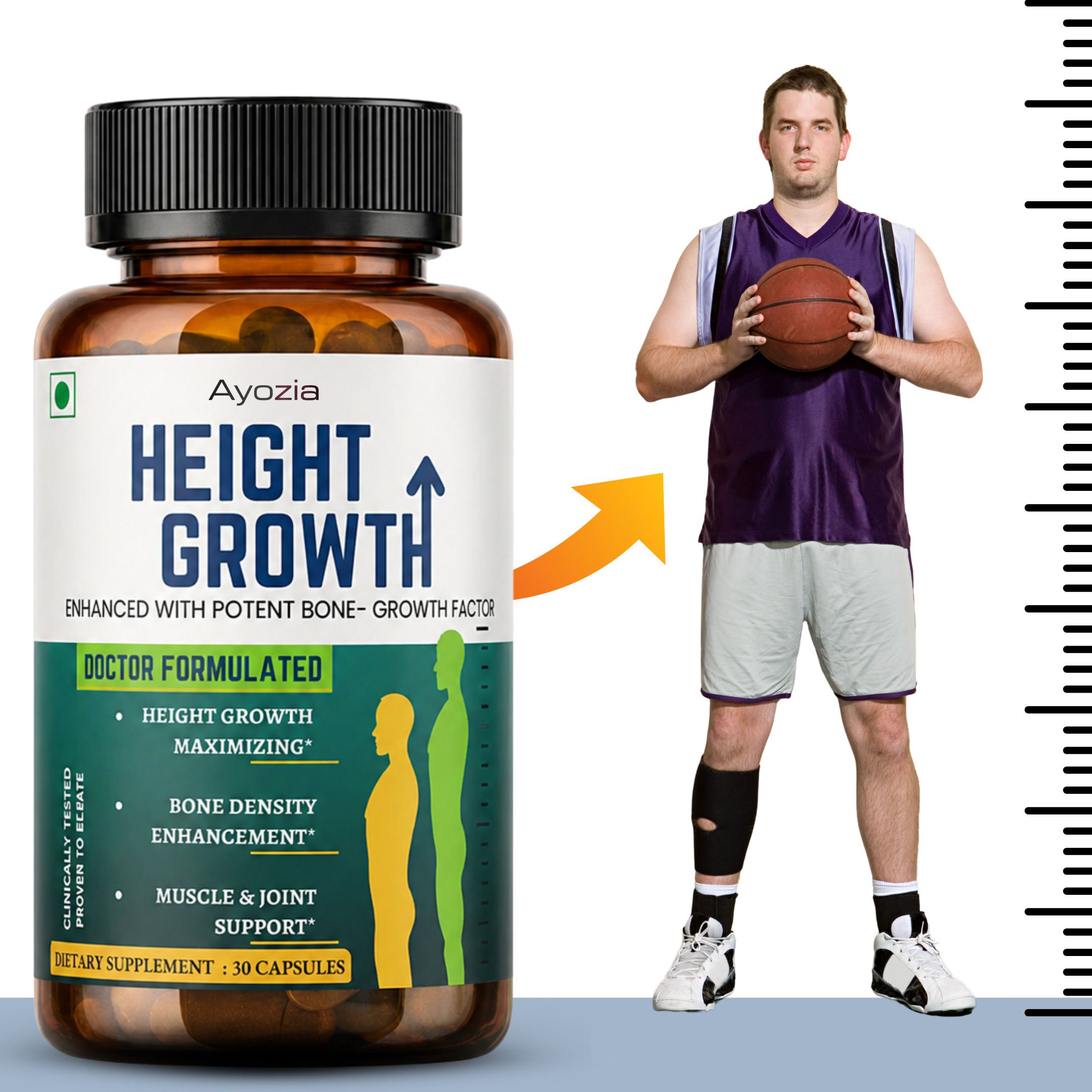 ayozia Height Growth with Essential Nutrients for Bone Health Whey Protein-picture-32