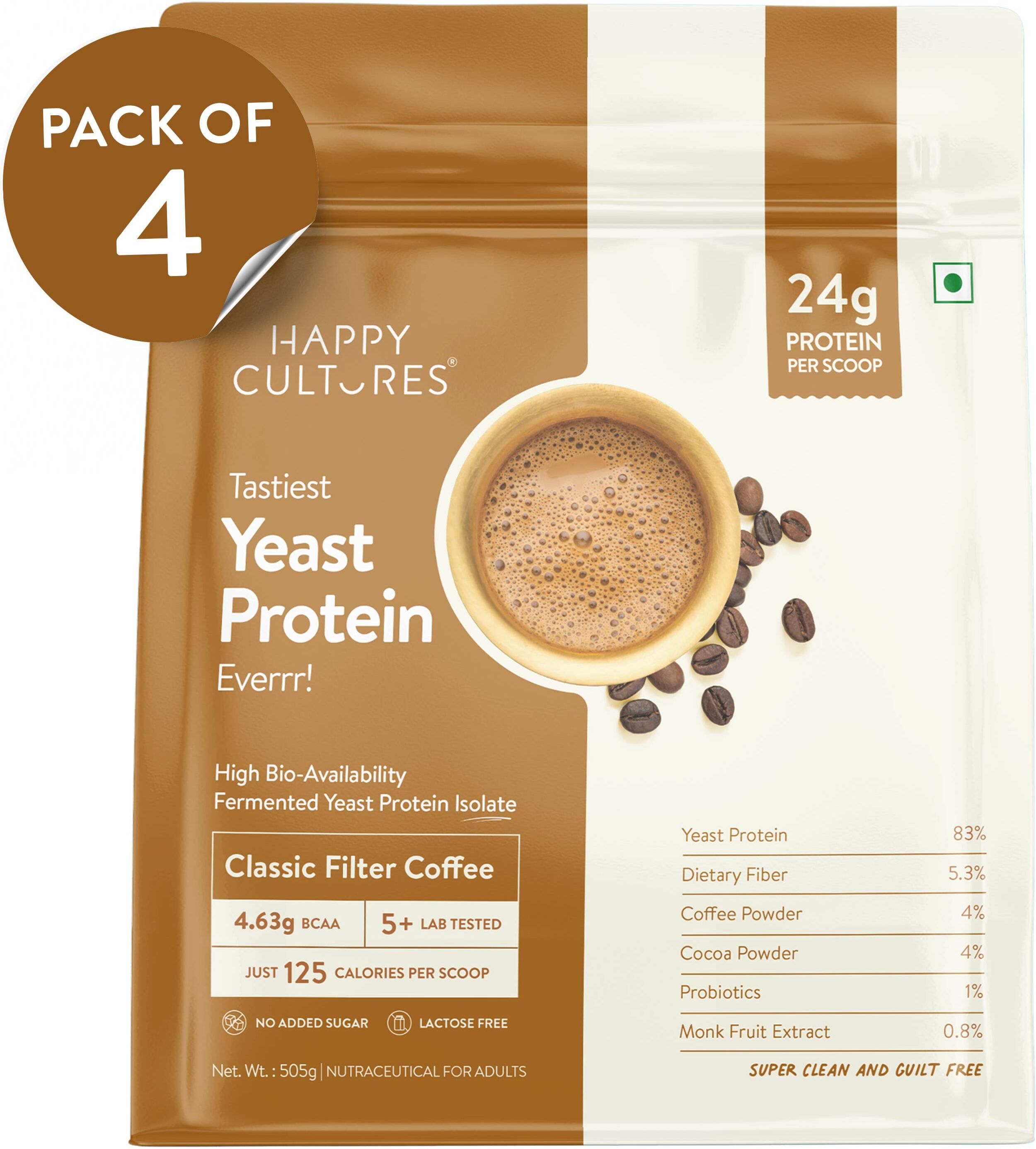 happy cultures 24g Classic Filter Coffee Yeast ProteinPDCAAS 1Light On GutVegan Plant-Based Protein-picture-18