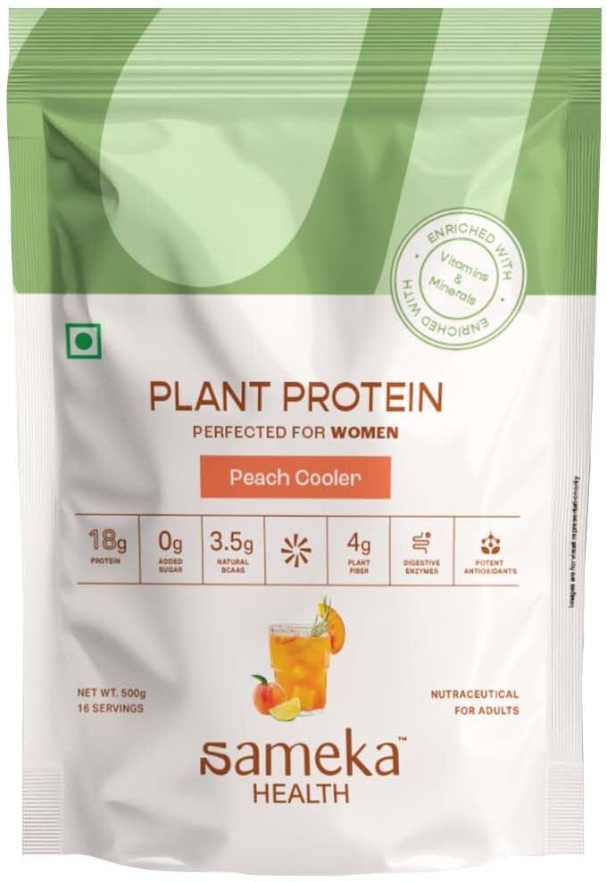 Women's Plant Protein 500g Peach Cooler | 18g Protein | Zero Sugar | 16 Serving Plant-Based Protein-image-45