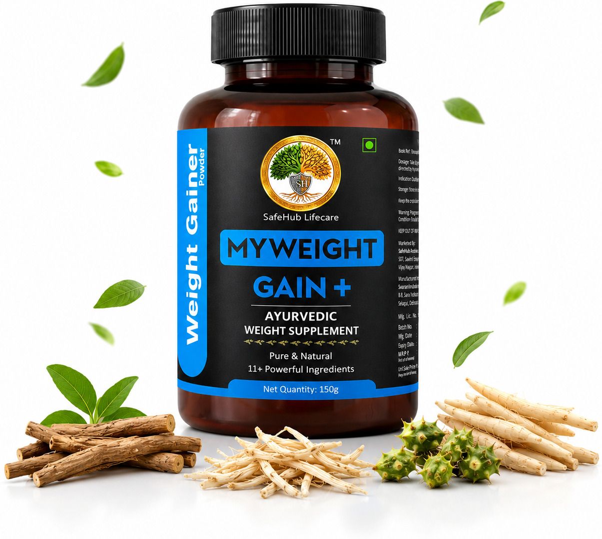 Weight Gainer Powder 150g | Natural Herbal Formula for Healthy Weight Management Weight Gainers/Mass Gainers-image-40