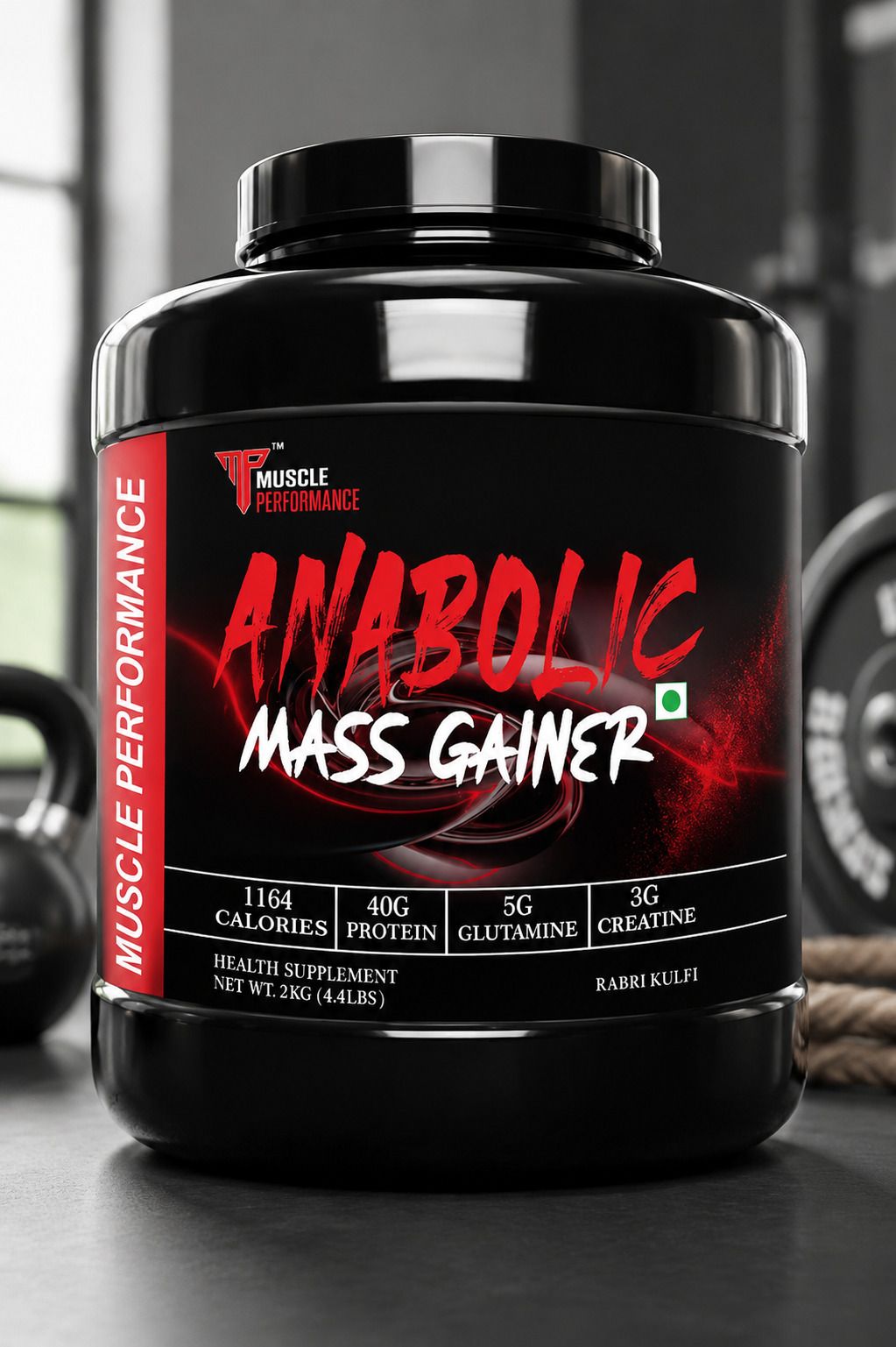 muscle performance Anabolic Mass Gainer With 40g Protein, Added Vitamins, Probiotics, Enzymes Weight Gainers/Mass Gainers-picture-17