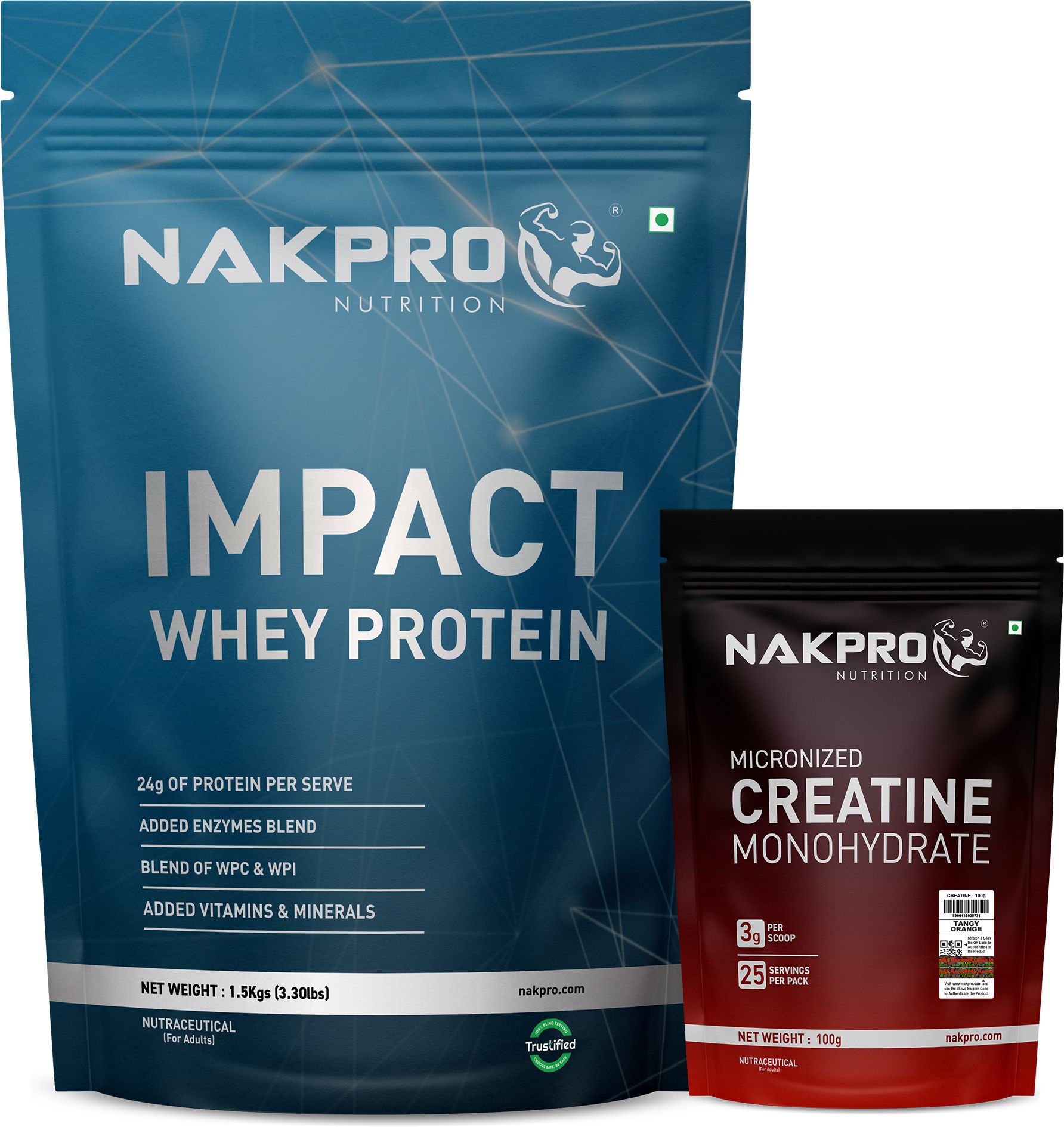 Impact Whey Protein Isolate & Concentrate 1.5kg + Creatine Monohydrate 100g | Whey Protein-image-38