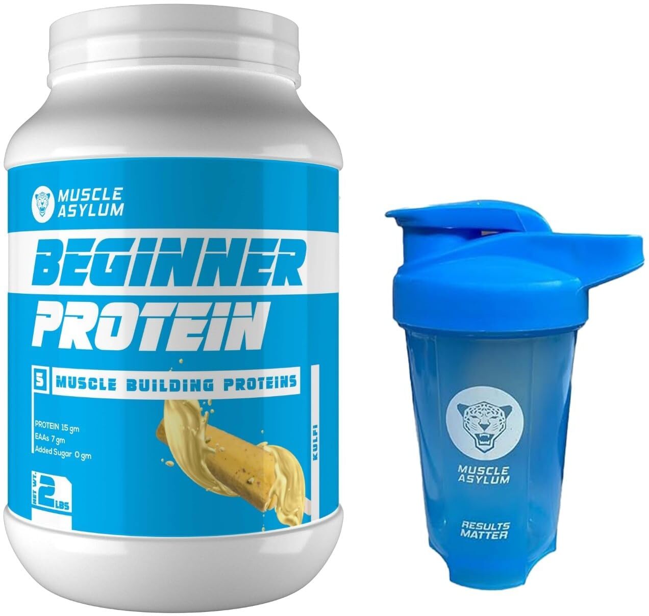 Muscle Asylum Beginner Protein Blend - 15g Protein, 