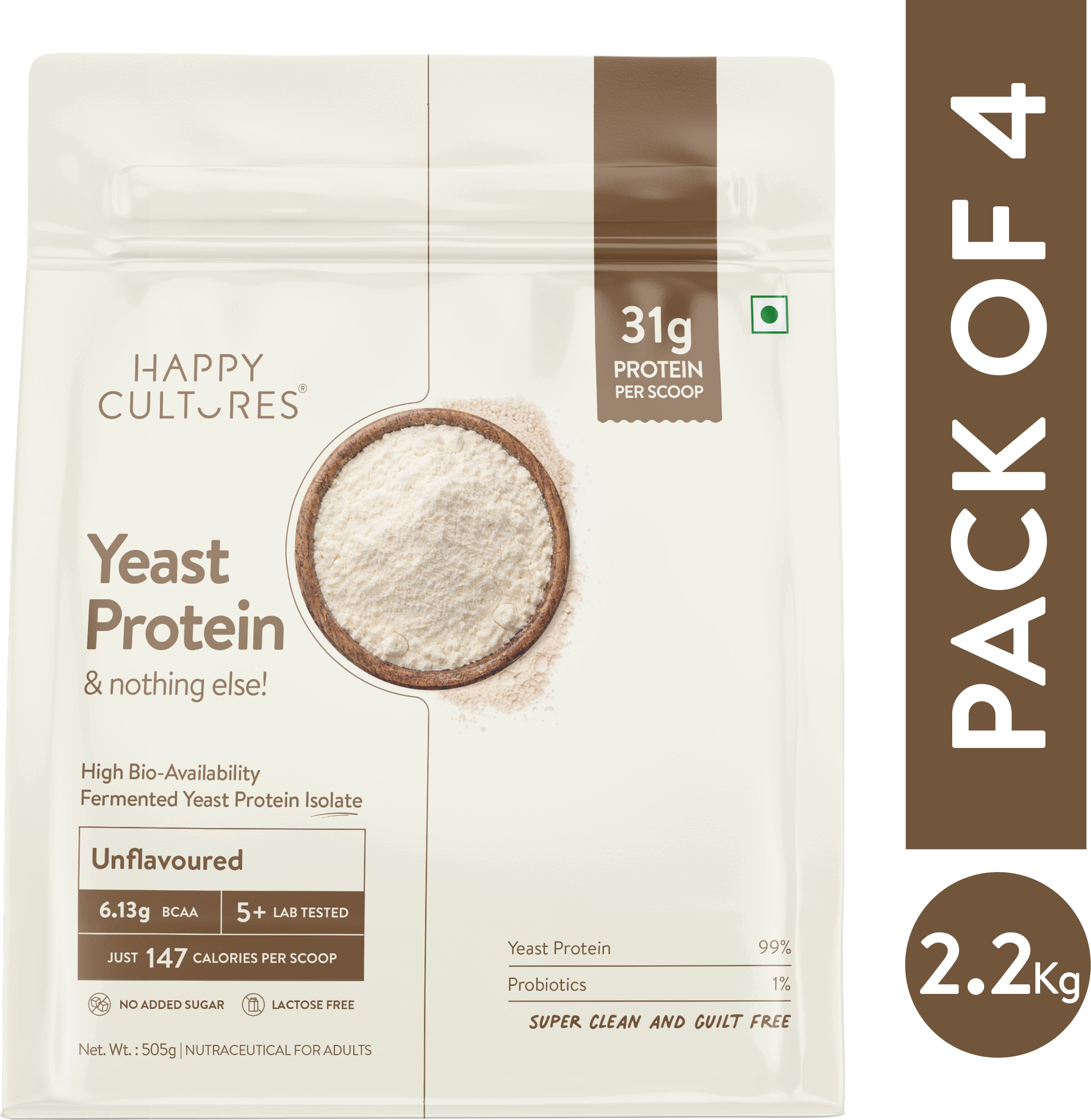 Unflavoured FermentedYeast Protein Isolate 505g, 31g Protein Yeast Protein-image-33