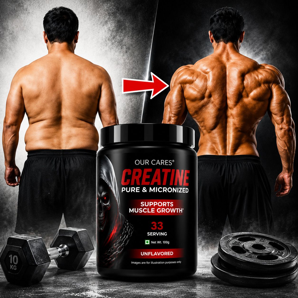 ourcares Pure Creatine Monohydrate | Supports Muscle Development & Exercise Performance Creatine-picture-43