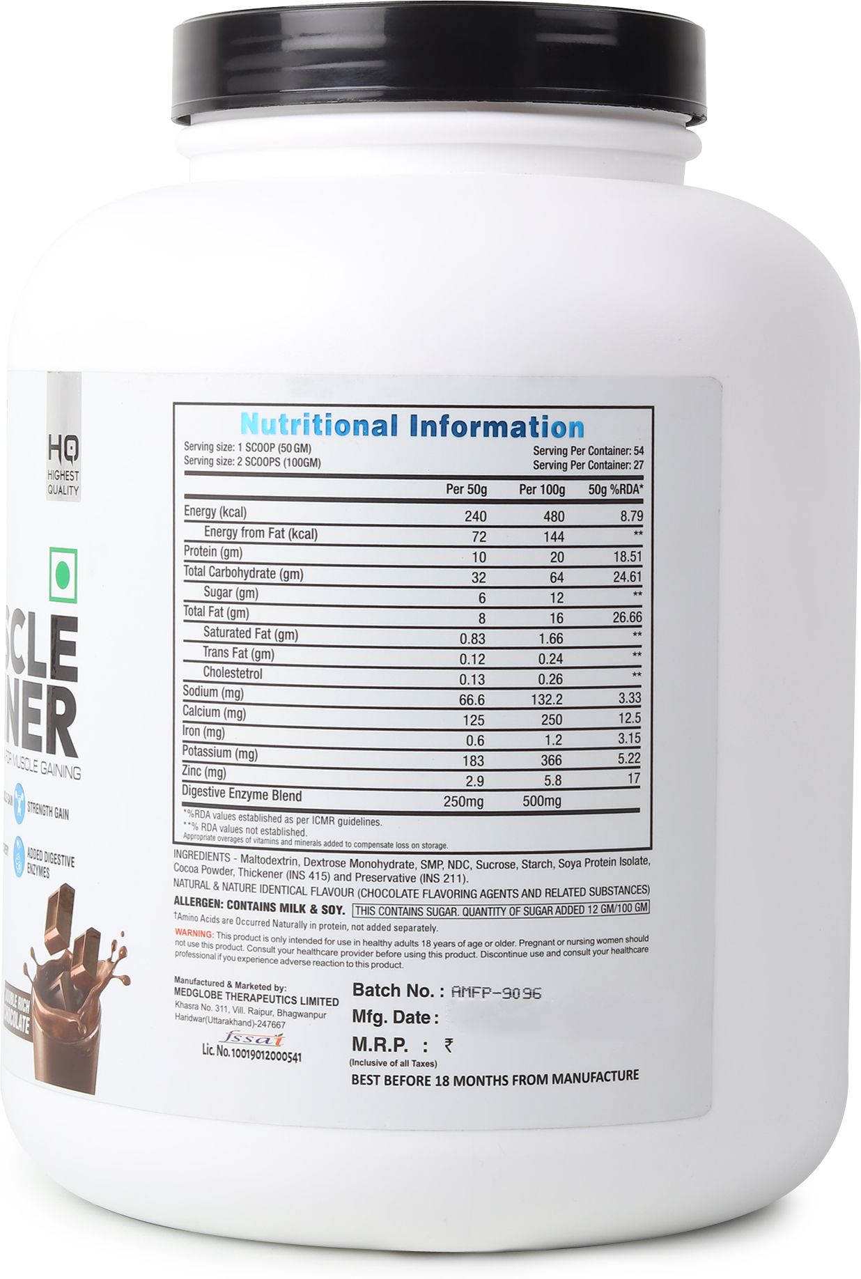 Premium Muscle Gainer Double Rich Chocolate Weight Gainers/Mass Gainers-image-24