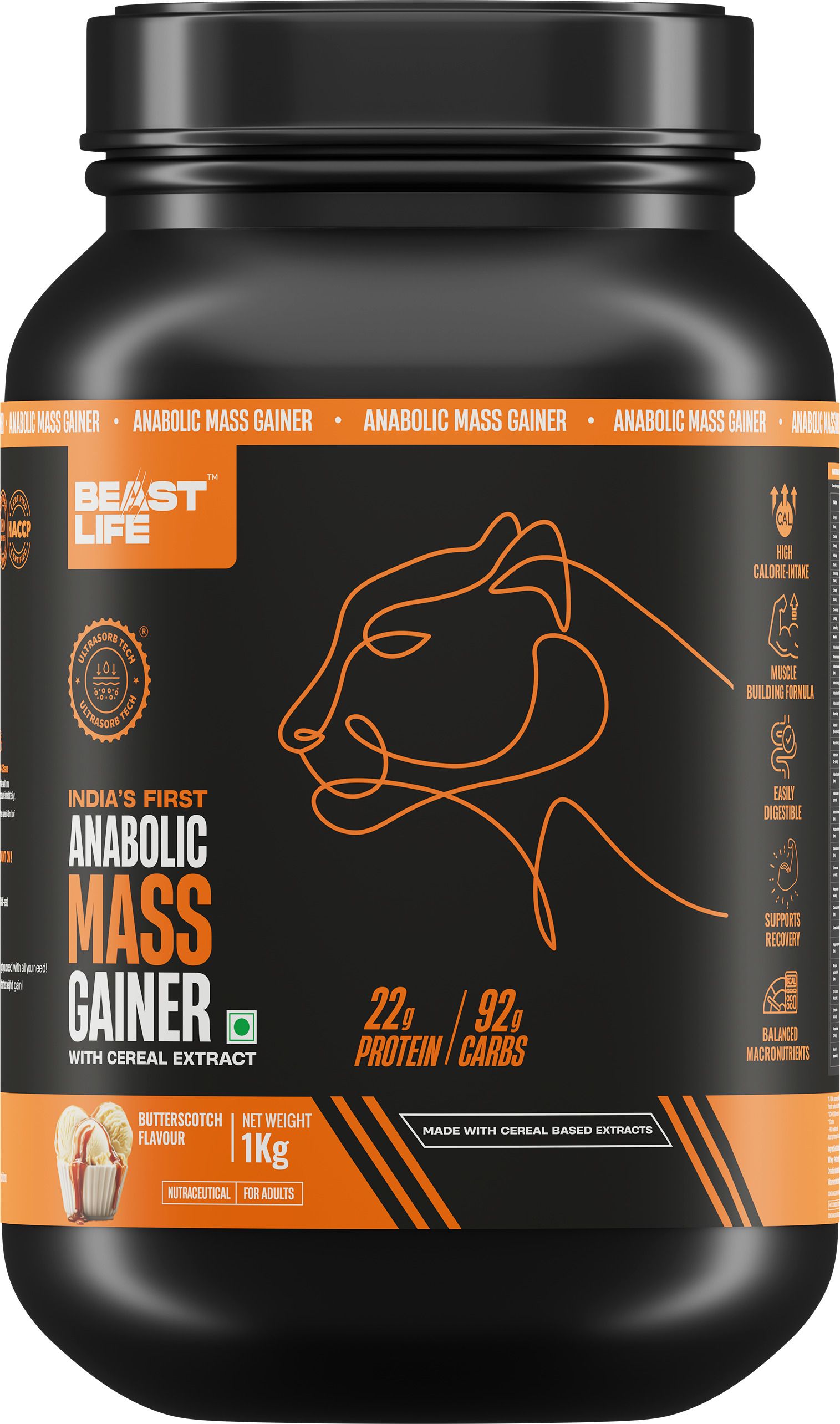 beastlife High Rich Protein Gainer - No Maltodextrin Weight Gainers/Mass Gainers-picture-11