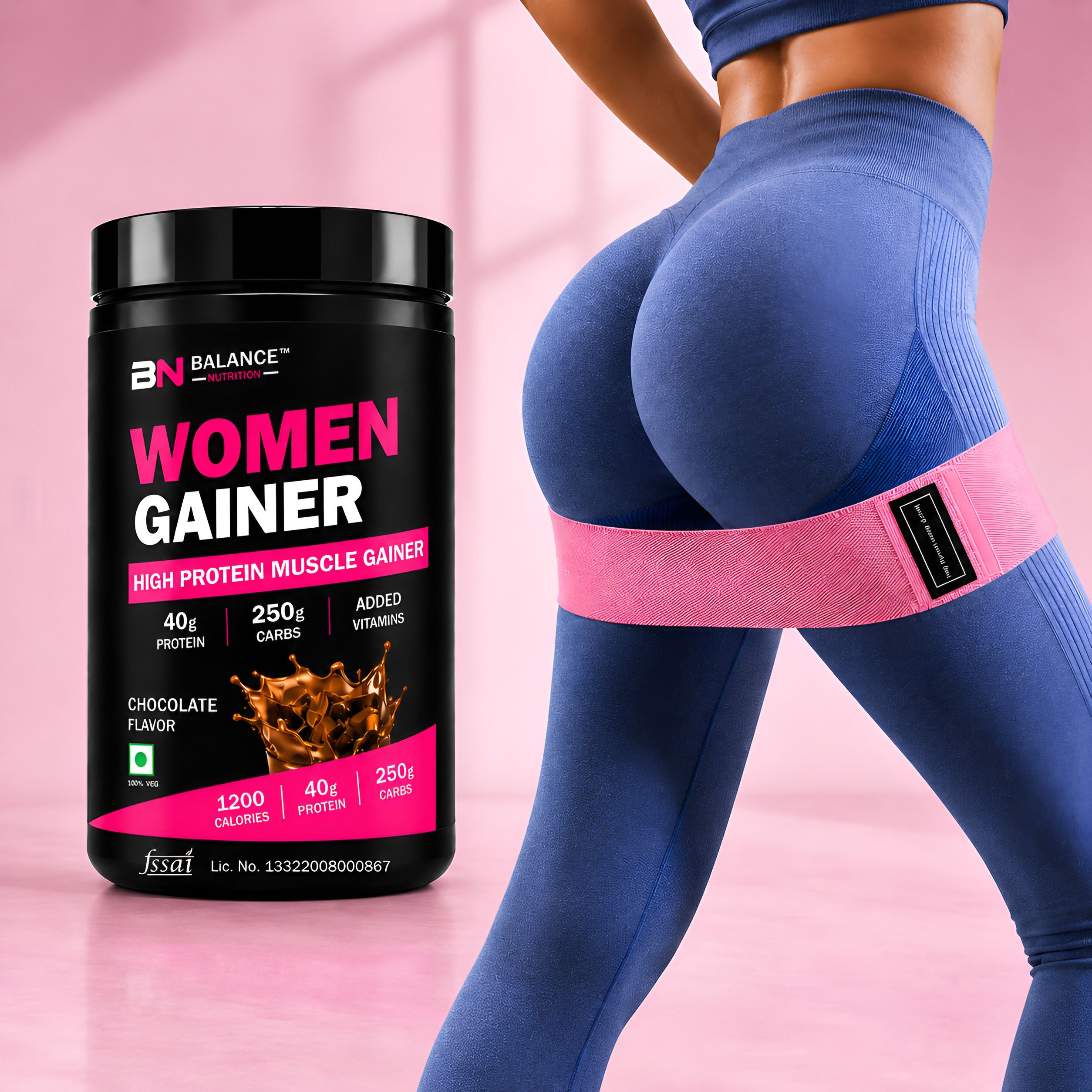 bn balance nutrition Women Gainer High Protein Nutrition Powder | Curves Support Formula Weight Gainers/Mass Gainers-picture-37
