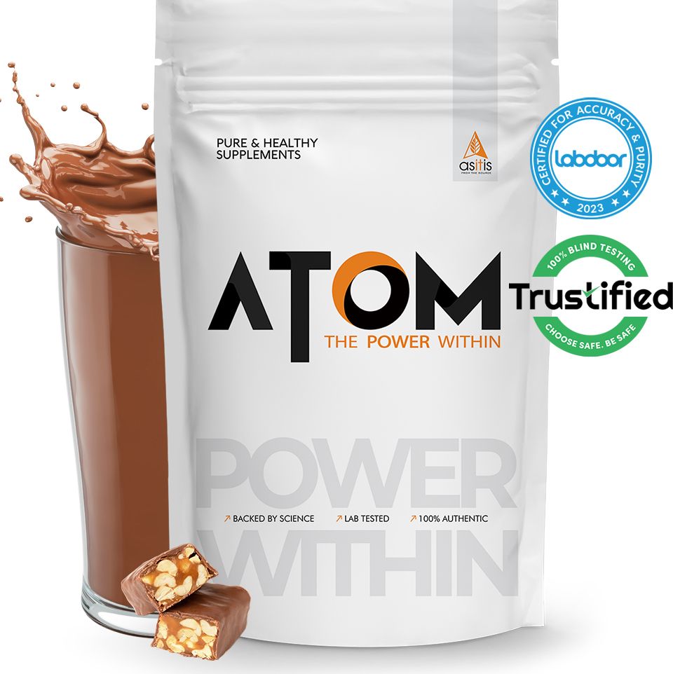 as-it-is nutrition ATOM Whey Protein | 27g protein | Isolate & Concentrate | Choco Peanut Whey Protein-picture-11