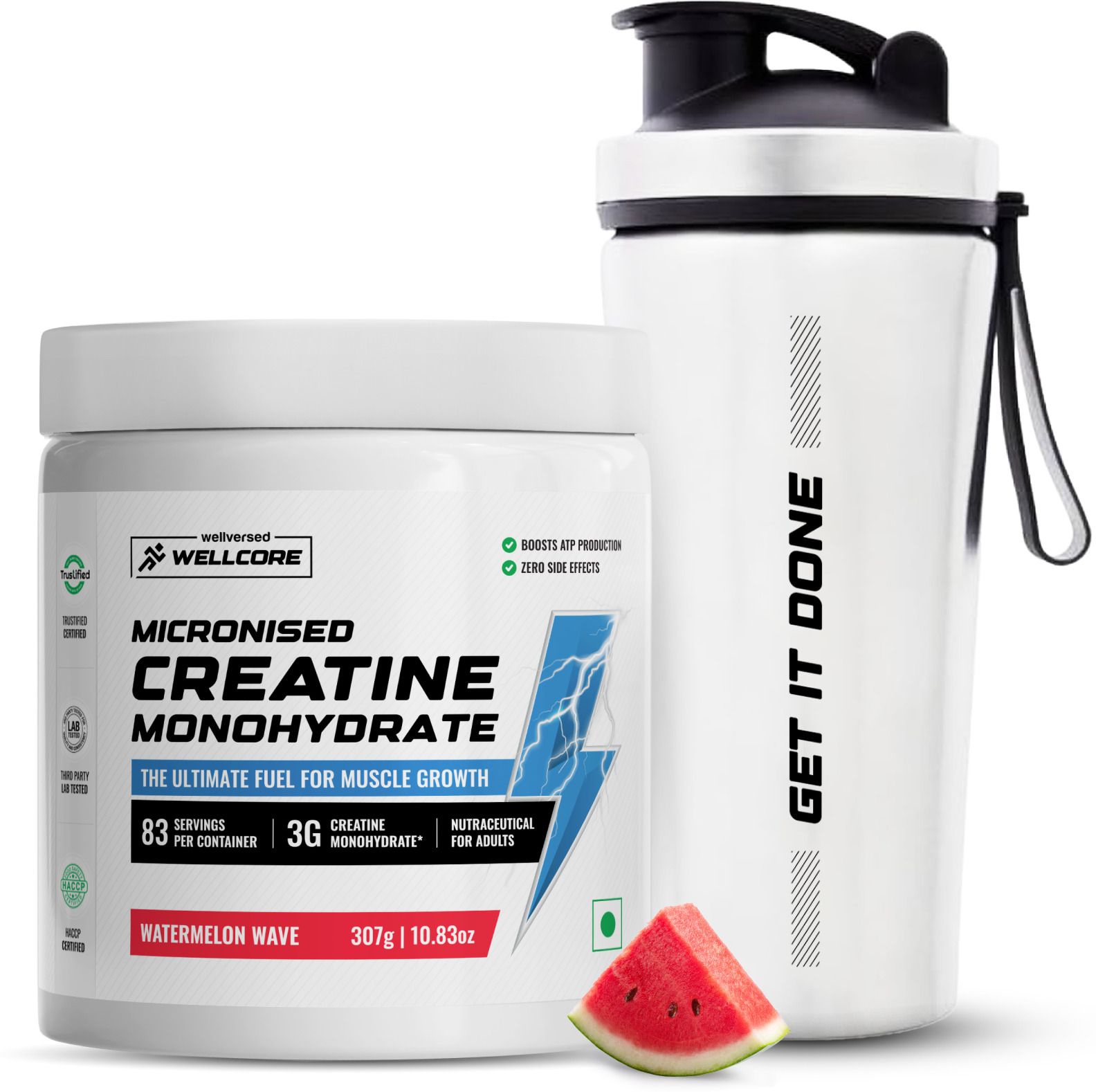 wellcore Micronised Creatine Monohydrate + Steel Shaker | Trustified Certified Creatine-picture-18