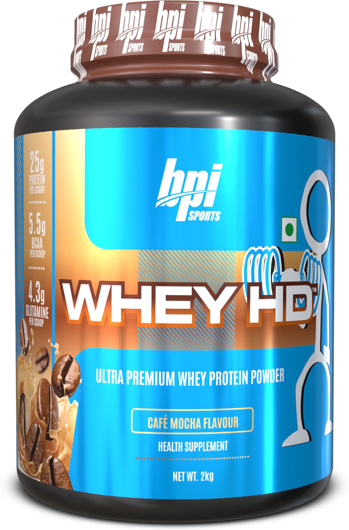 BPI Sports Whey HD Ultra Premium Protein Powder, 25g