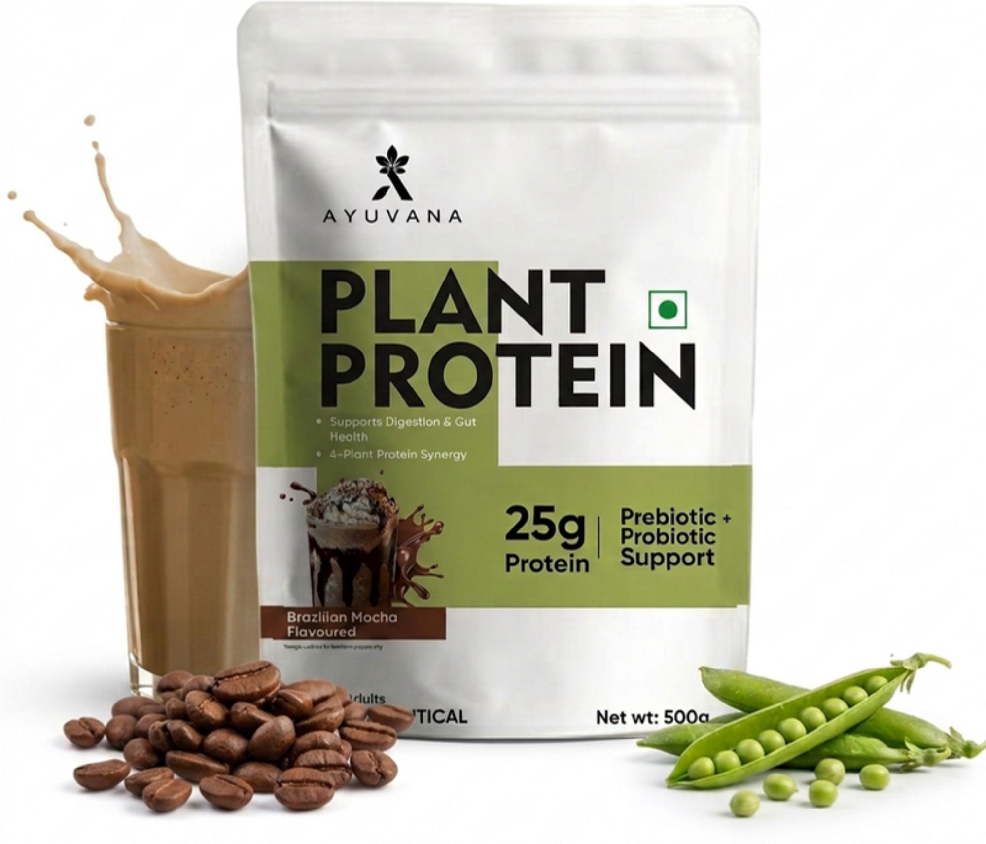 Plant Protein Powder with Prebiotics & Probiotics Plant-Based Protein-image-21