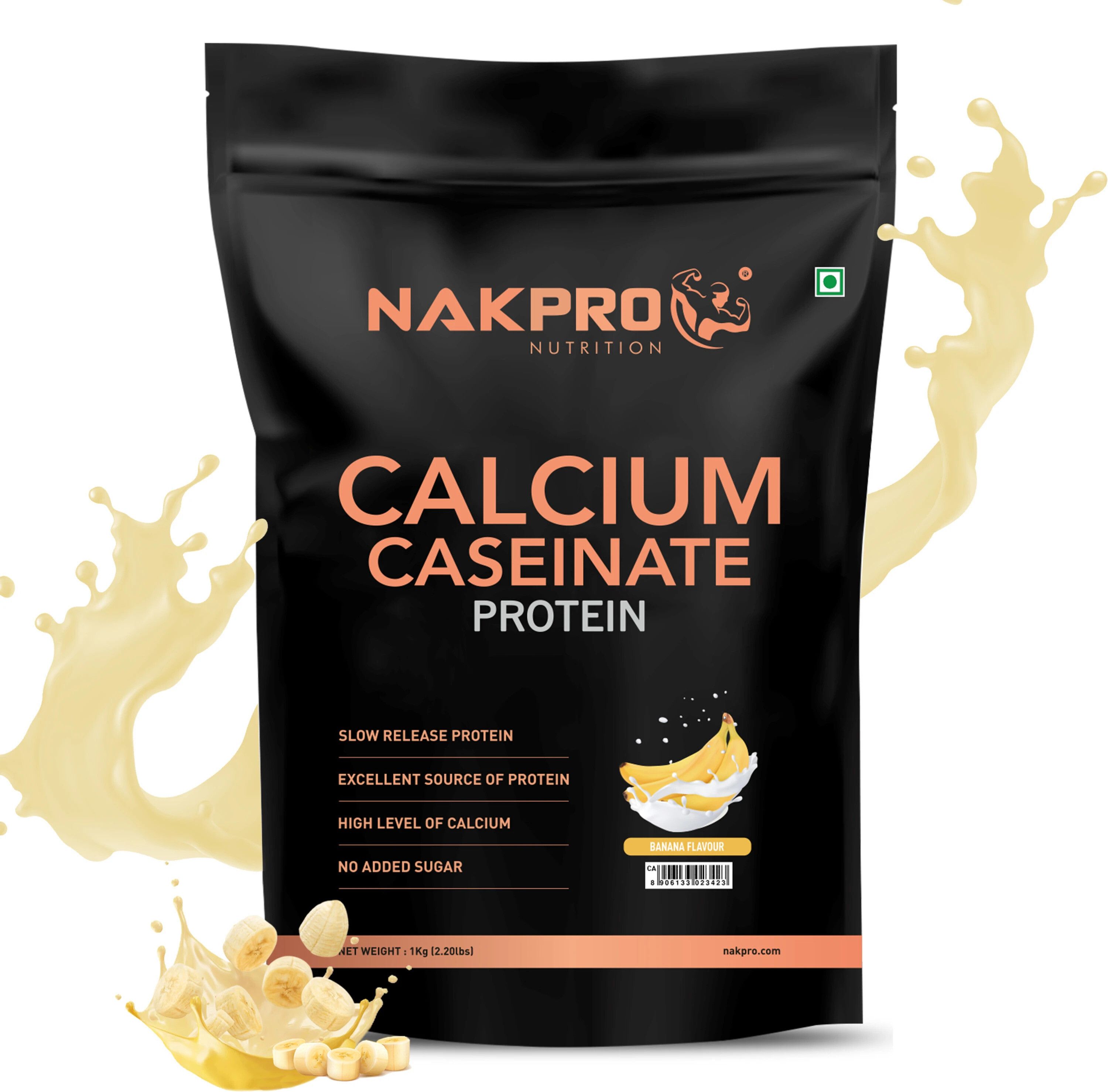 nakpro CALCIUM CASEINATE | 27.9g Protein | Helps in Muscle Recovery | Slow Absorbing Casein Protein-picture-26