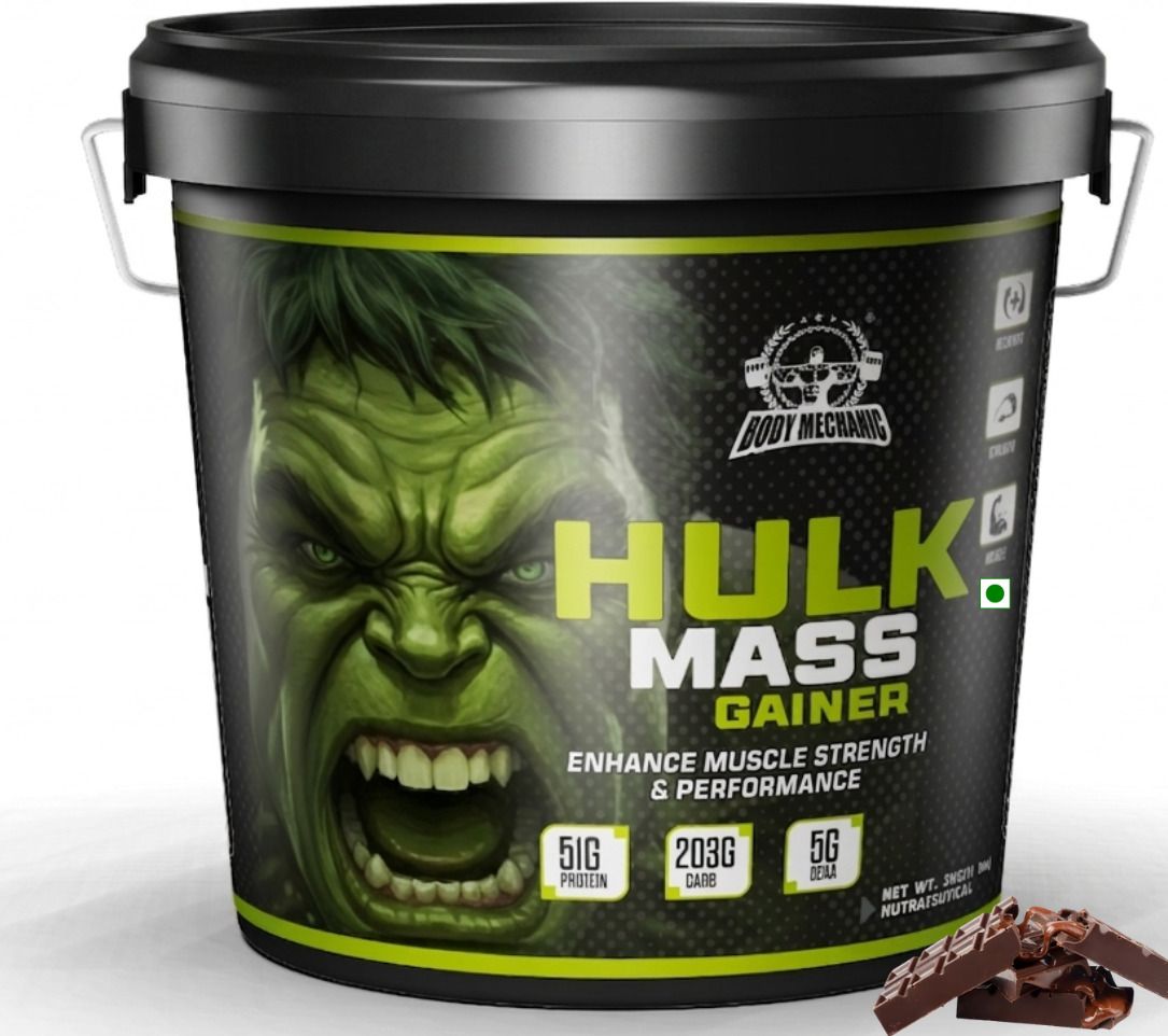 Hulk Mass Gainer High Protein High Calories with Creatine Advance Muscle Gain Weight Gainers/Mass Gainers-image-20