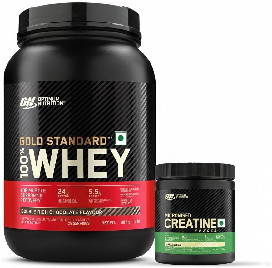 optimum nutrition Gold Standard 100% Whey Protein Powder - 2 lbs, with Micronised Creatine Whey Protein-picture-27