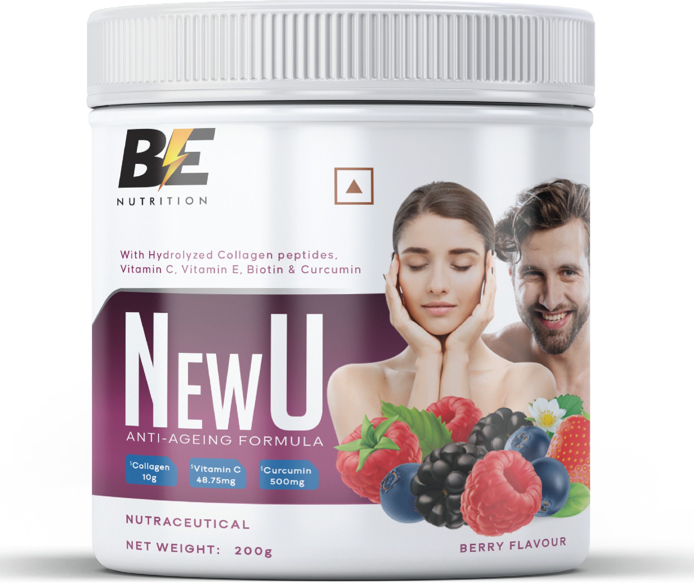 be nutrition Newu anti-ageing formula berry 200 gm Protein Shake-picture-24