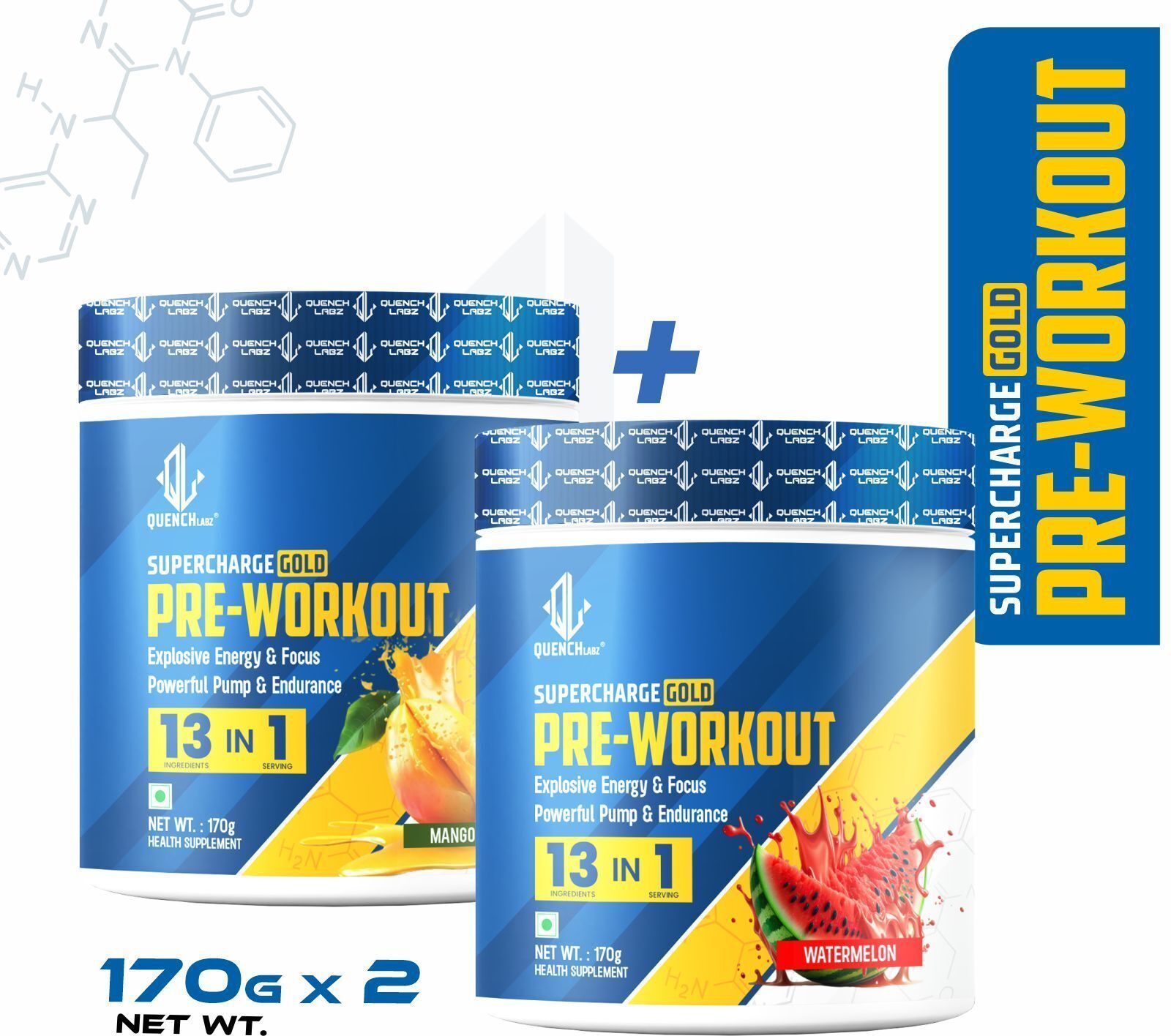 Supercharge Gold Pre-Workout | Energy, Focus, Pump, Strength & Endurance Pre Workout-image-18