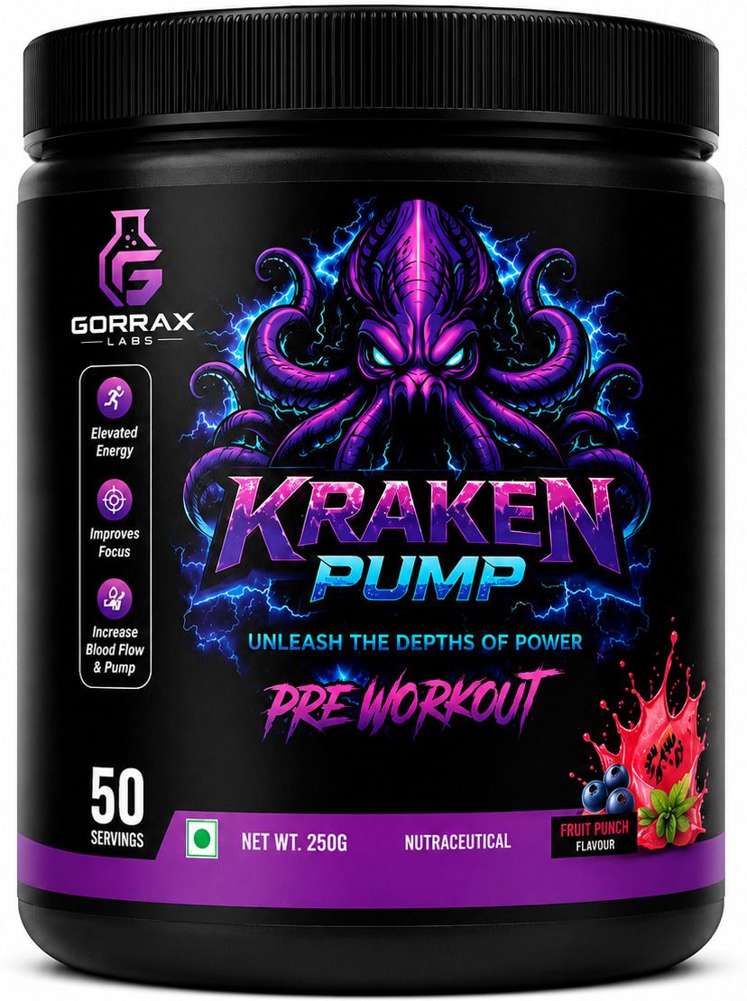 Kraken Pump | Fruit Punch Flavour Pre Workout-image-47