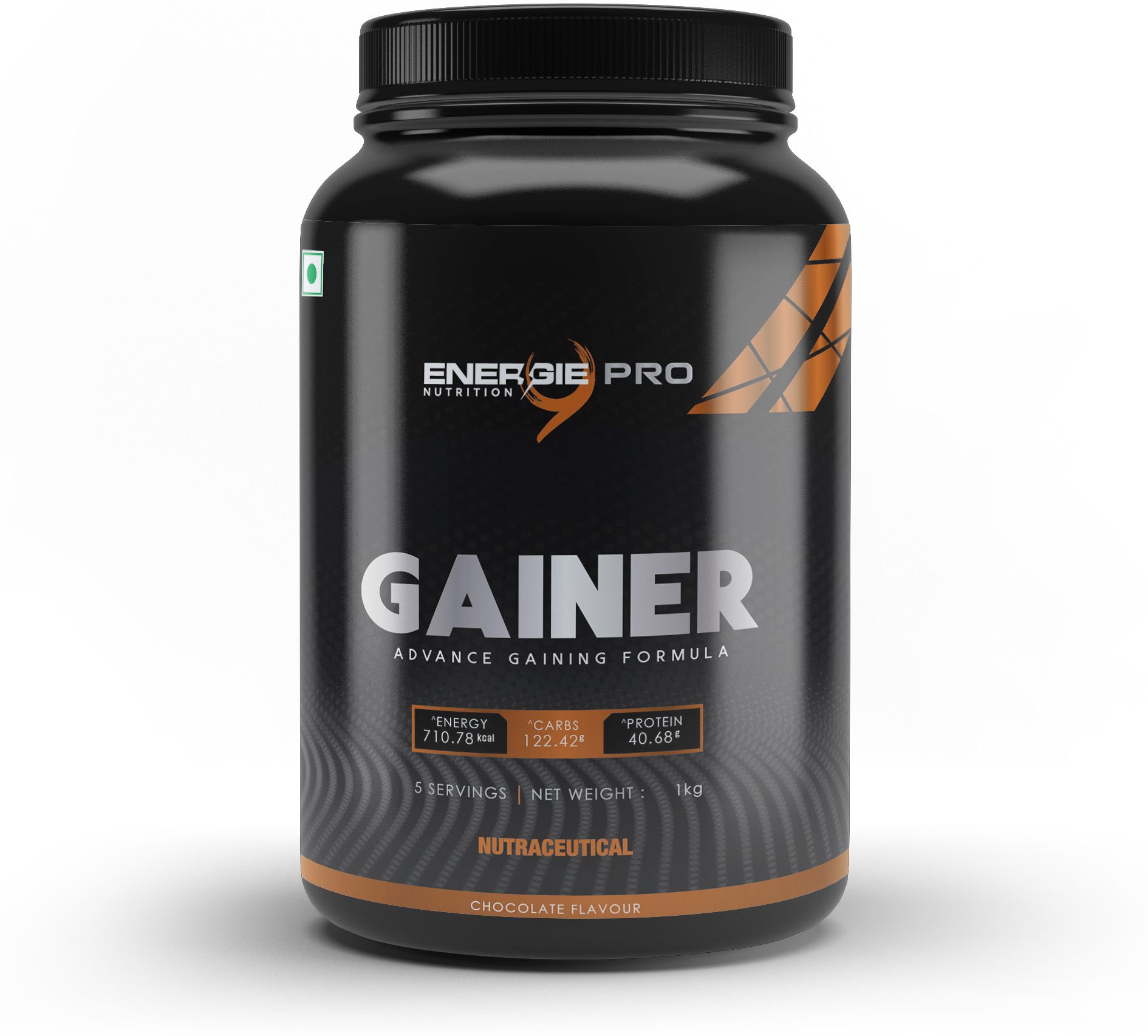energie9 Gainer Chocolate 1 kg Weight Gainers/Mass Gainers-picture-11