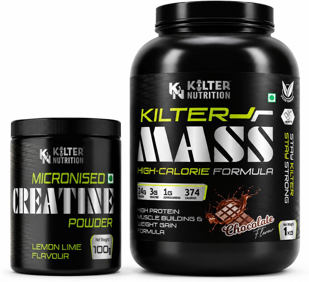 Mass Gainer 1kg + Micronised Creatine Monohydrate Lemon 100g Combo | Weight Gainers/Mass Gainers-image-4