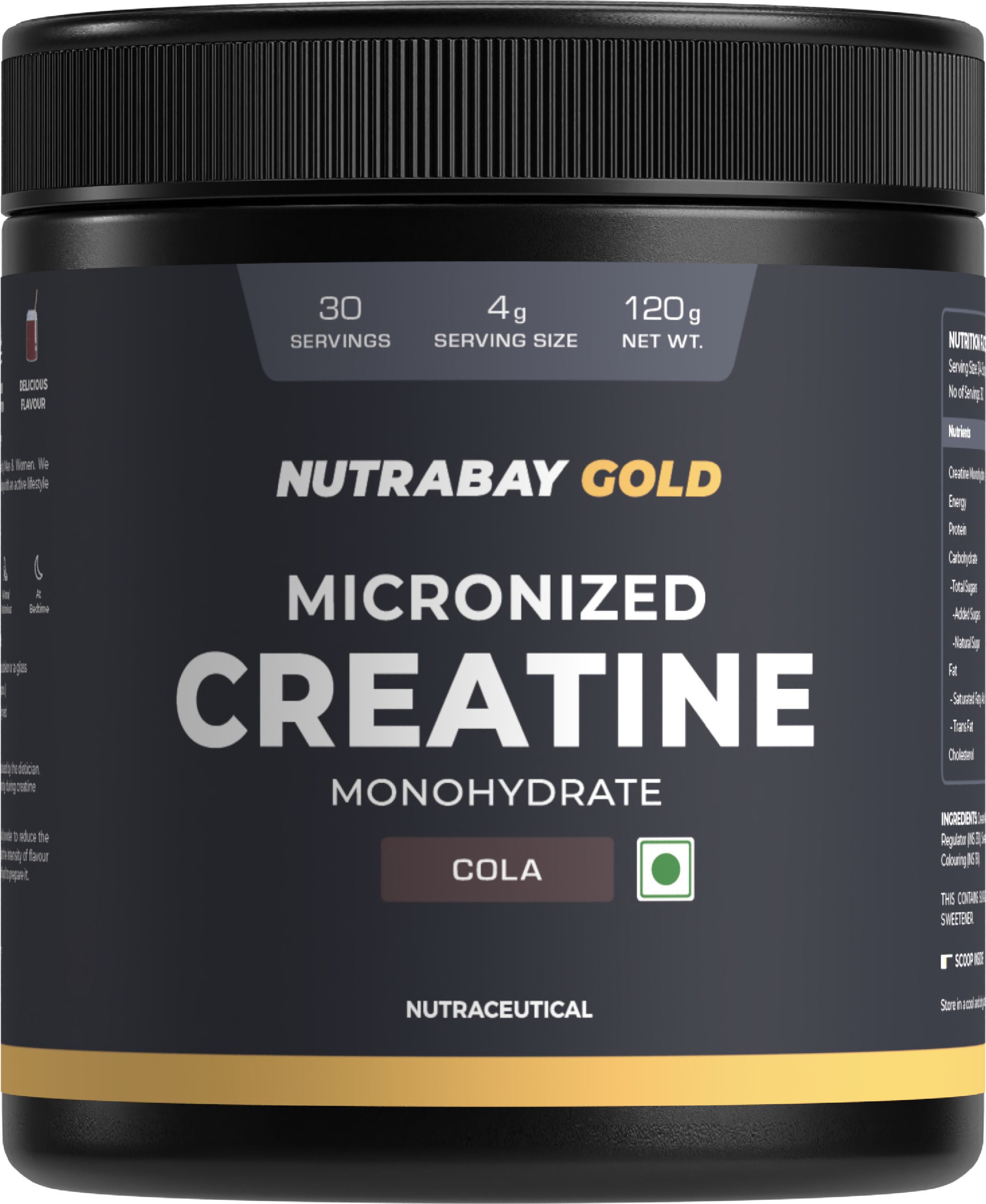Gold Micronized Creatine Monohydrate, Pre/Post Workout, Flavoured Amino Acid Creatine-image-5