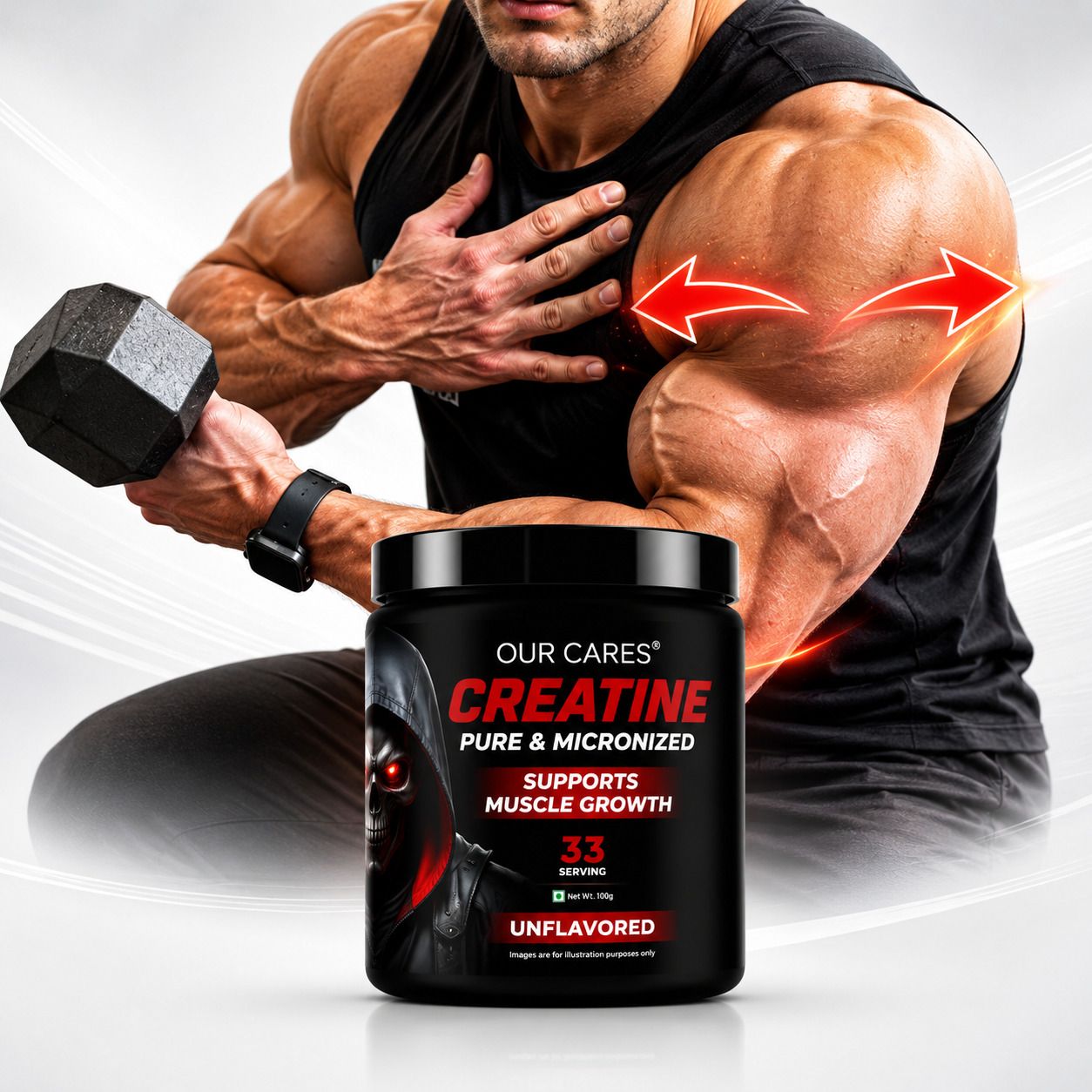 Creatine | Supports Muscle Growth & Strength | 100% Pure & Micronized Creatine-image-19