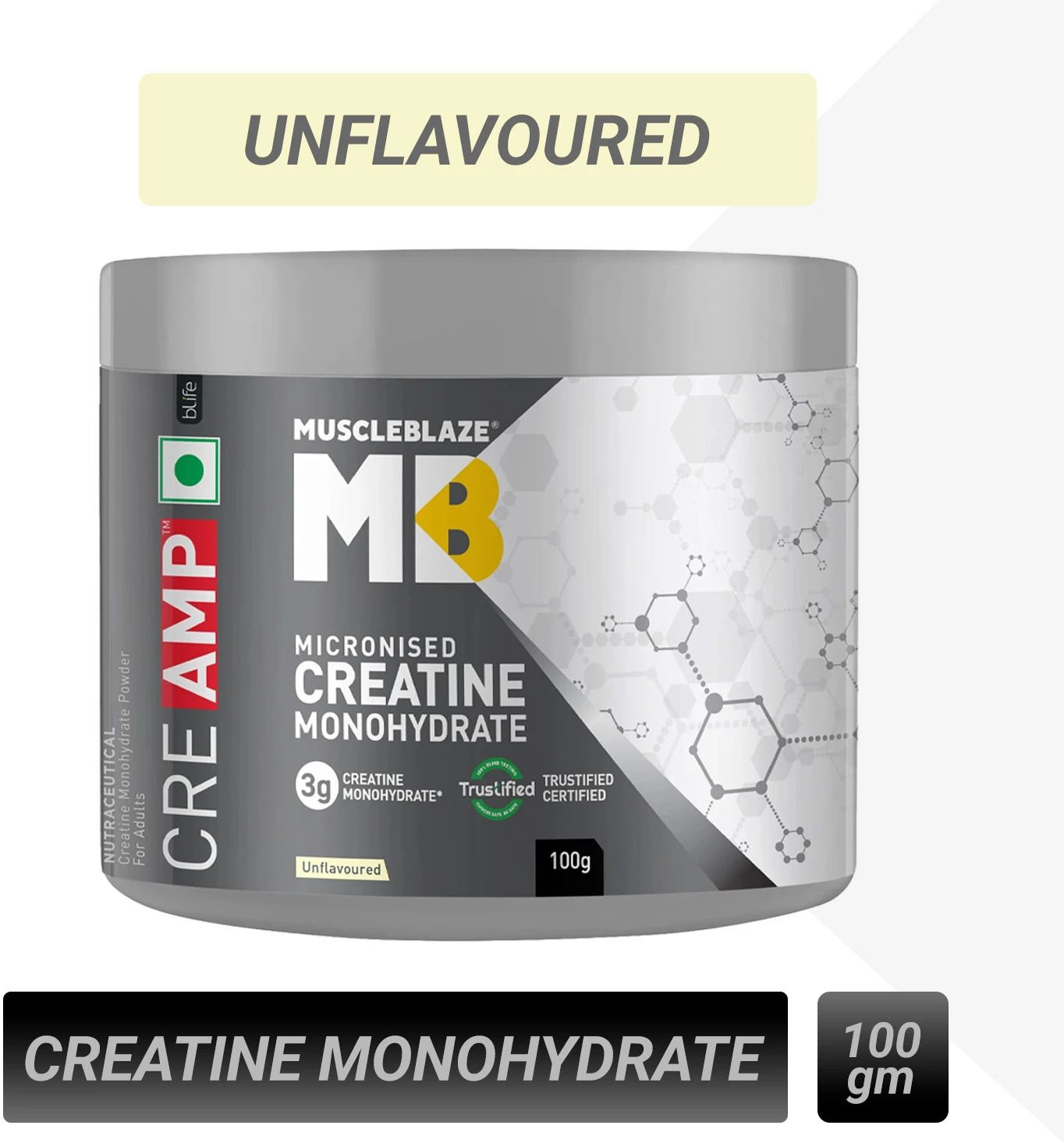Micronised Creatine Monohydrate CreAMP Powder, Trustified Certified Creatine-image-28