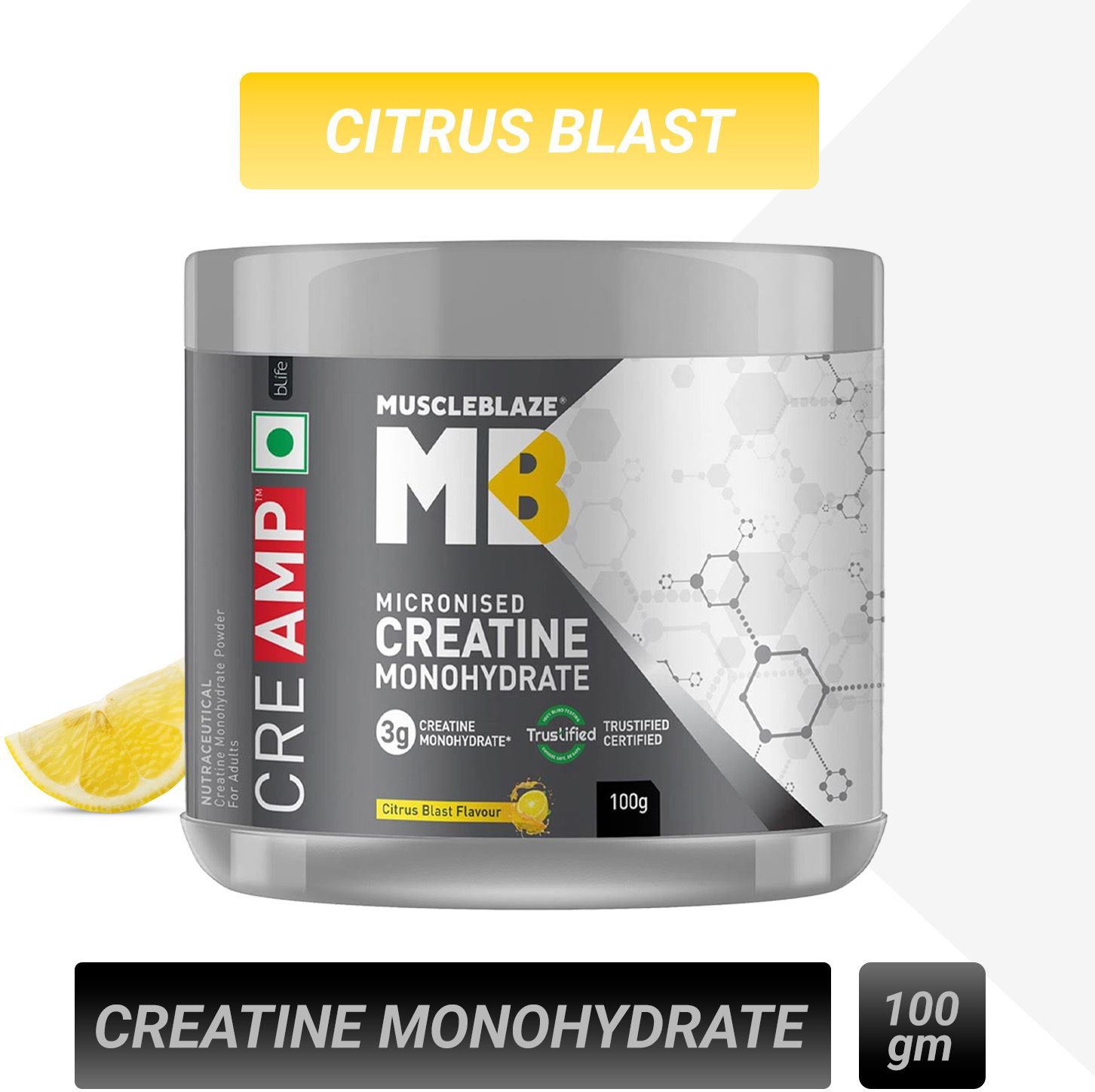 Micronised Creatine Monohydrate CreAMP Powder, Trustified Certified Creatine-image-21