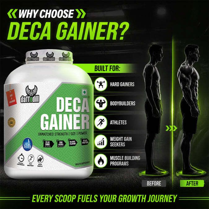 New Advanced Deca Gainer Mass Gainer Powder | High Calorie Nutrition Weight Gainers/Mass Gainers-image-25