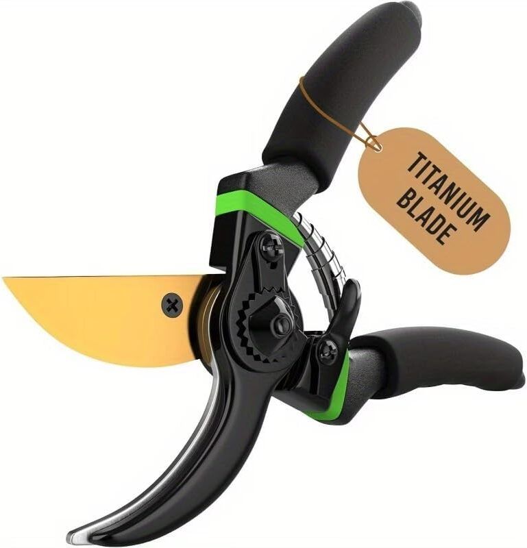 herryenterprise Gardening Scissors Plants Scissor Green Gardening Cutter | Plant Cutter for Home Garden Bypass Pruner-picture-32