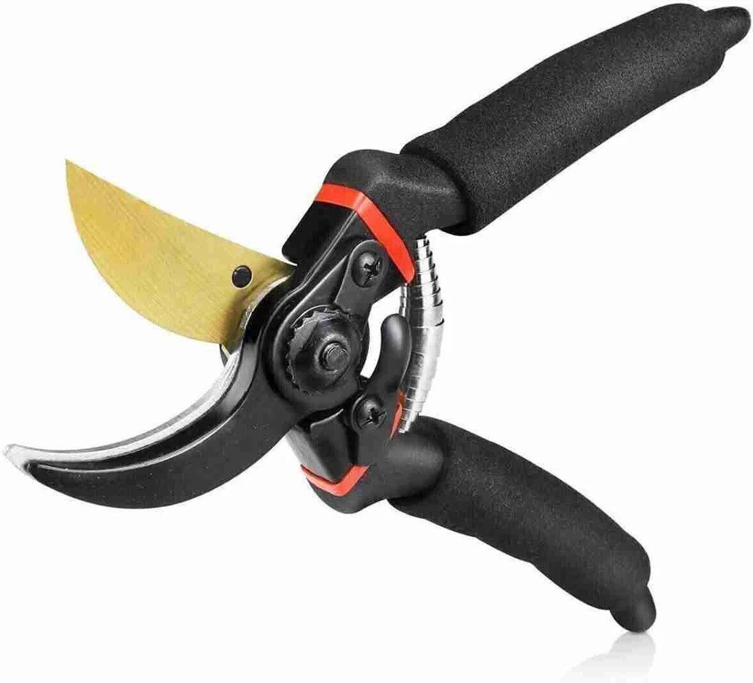 Premium Garden Sharp Cutter Pruners Scissor with grip-handle Heavy Duty Plant Cutter Bypass Pruner-image-29