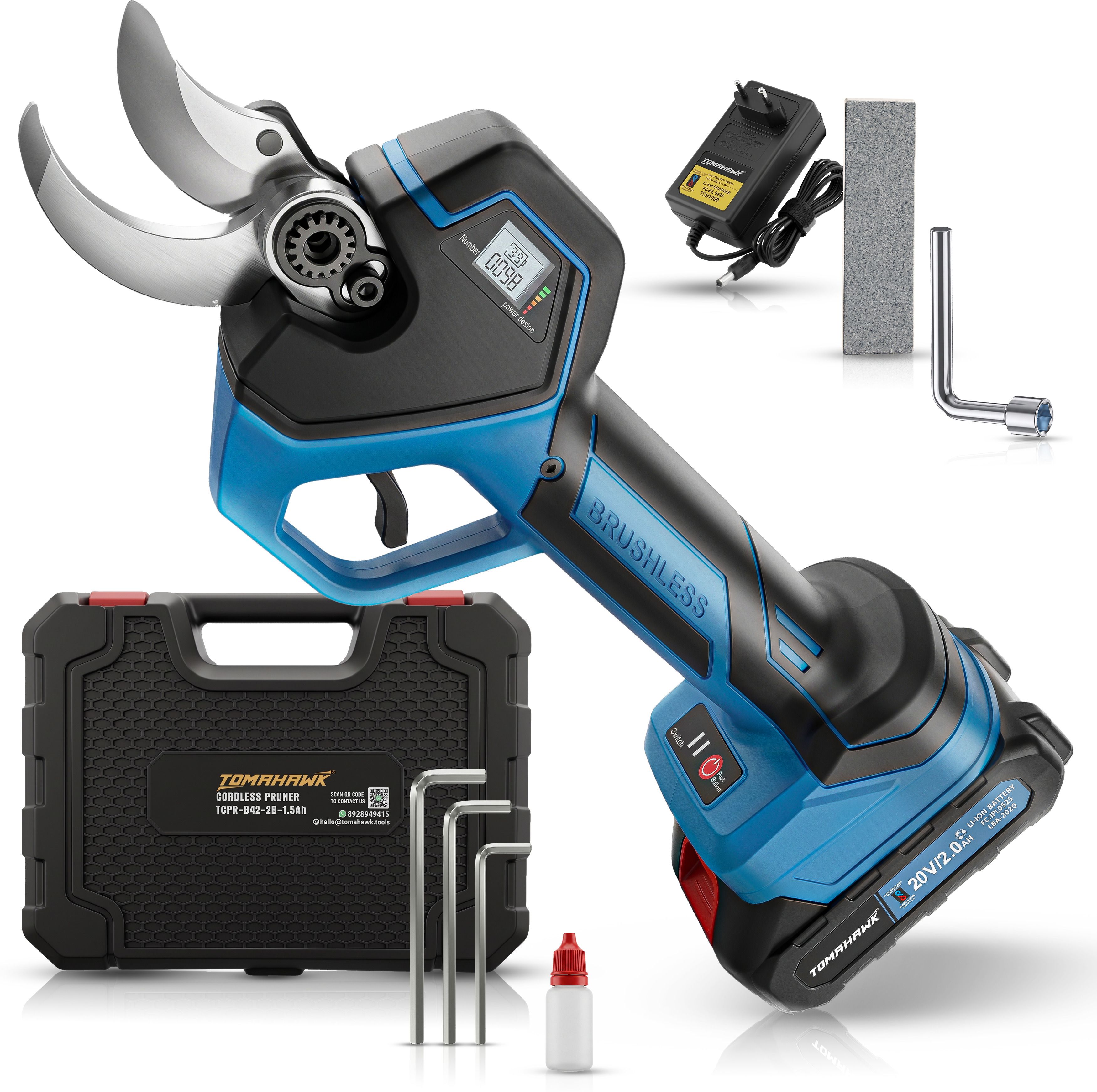 TCPR-B42 Cordless Electric Pruner with Brushless Motor Bypass Pruner-image-29