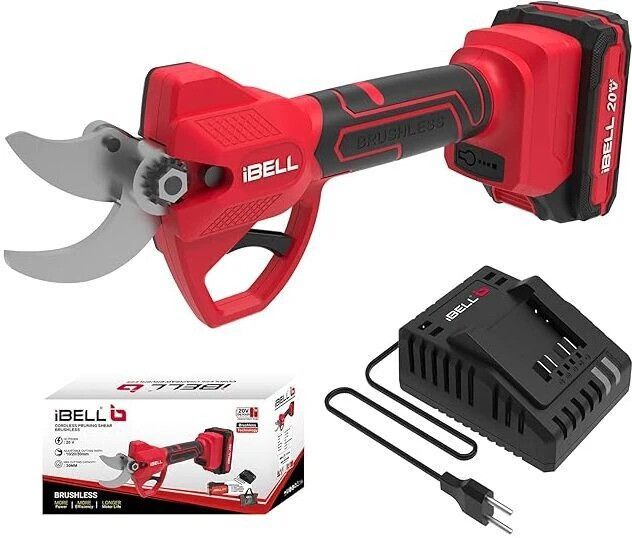ibell One Power Series Pruning Shear BP32-30 with 4Ah Battery , 3A Charger , Tree Cutter, Garden Tools, Garden Scissor, Flower Cutter, Wood Cutter, Bypass Pruner-picture-29
