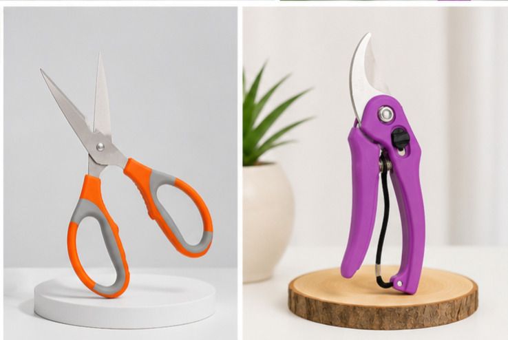 GTS-2PC-001 Garden Pruning Shear & Scissors Combo Set Bypass Pruner-image-5