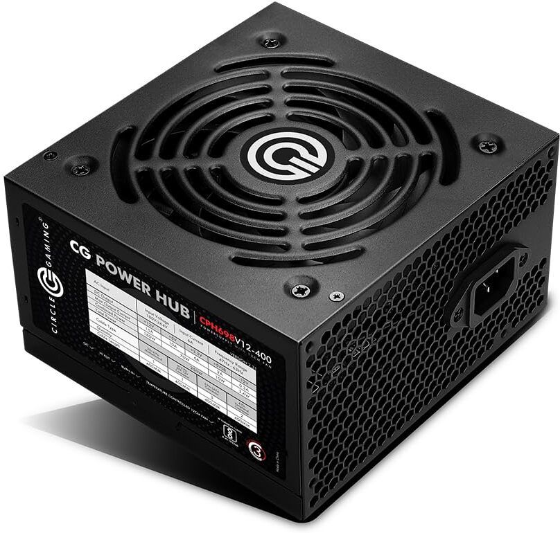 circel CPH698V12-400 400 Watts Computer PSU with 5 SATA Cables-image-0