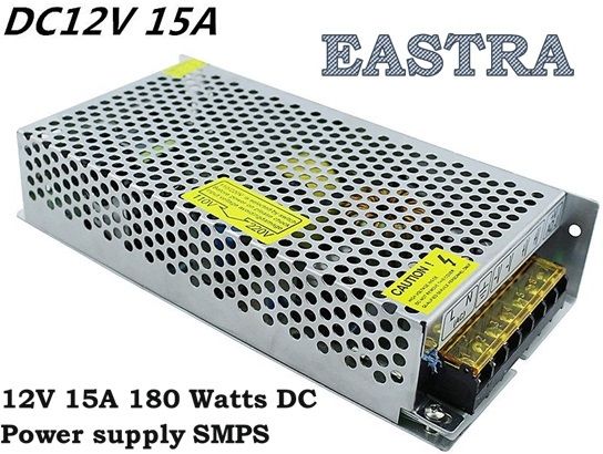 EASTRA DC 12V 15A SMPS Mode CCTV Switching Portable Power Supply 180 Watts Computer PSU with 2 SATA Cables-image-23