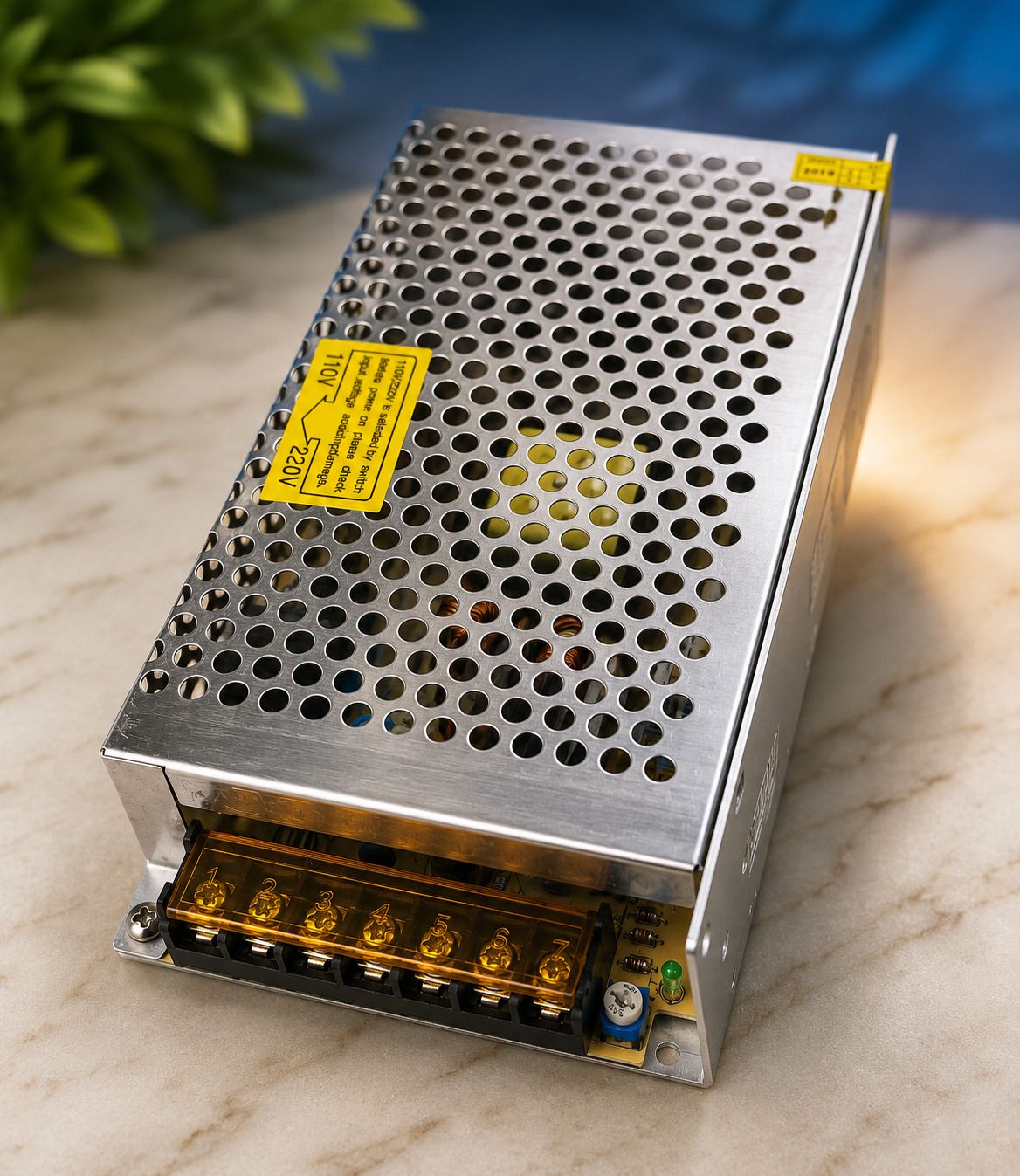 DHRUV-PRO Led Indicator 24 Volt / 5 Amp DC Output-Metal Case Type Power Supply Adaptor 120 Watts Computer PSU with 5 SATA Cables-image-36