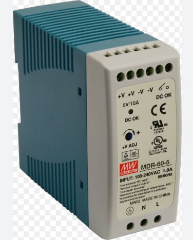 Mean Well power supply, MDR-60-5, 60 watt, 5 valt, 10 A, Din rail 60 Watts Computer PSU with 0 SATA Cables-image-18