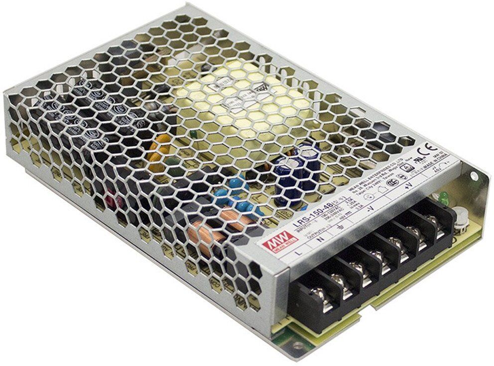 mean well lrs-150-48 150 watts computer psu with 0 sata cables