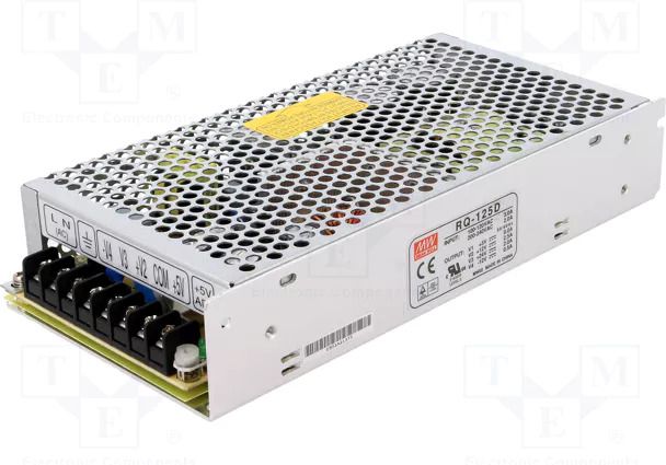 Mean Well SMPS, 5V/8A 12V/2.5A 24V/2A -12V/0.5A, RQ-125D, panel mount Quad Power Supply 125 Watts Computer PSU with 0 SATA Cables-image-27