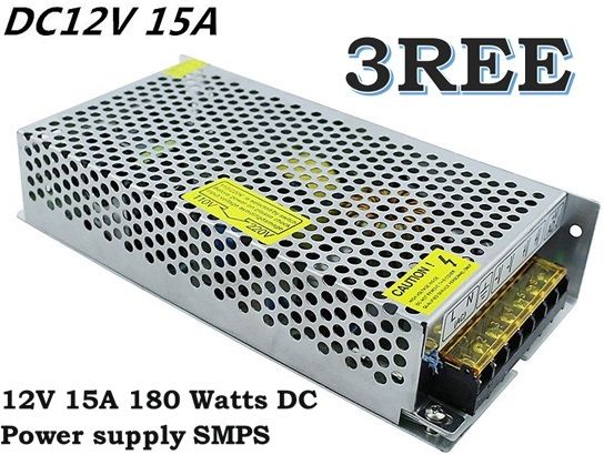 3REE QULITY 12V 15A 180W Switch Power Supply 180 Watts Computer PSU with 2 SATA Cables-image-11