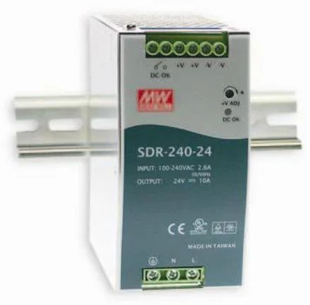 Mean Well SDR-240-24, Smps (240w), Ac to Dc 24 Volt 10 amp Din Rail power Supply 240 Watts Computer PSU with 0 SATA Cables-picture-13